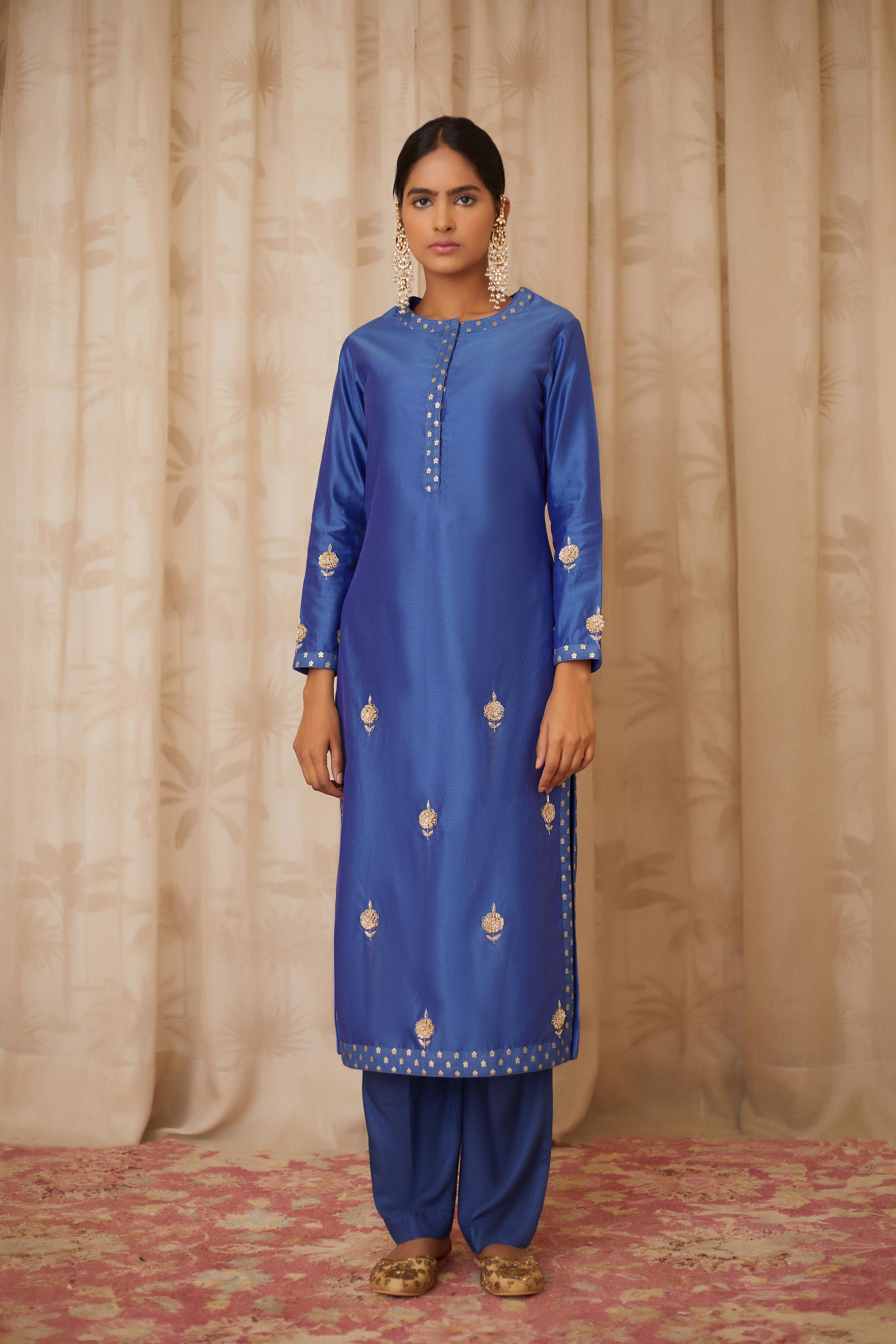 Royal Blue Kurta Set