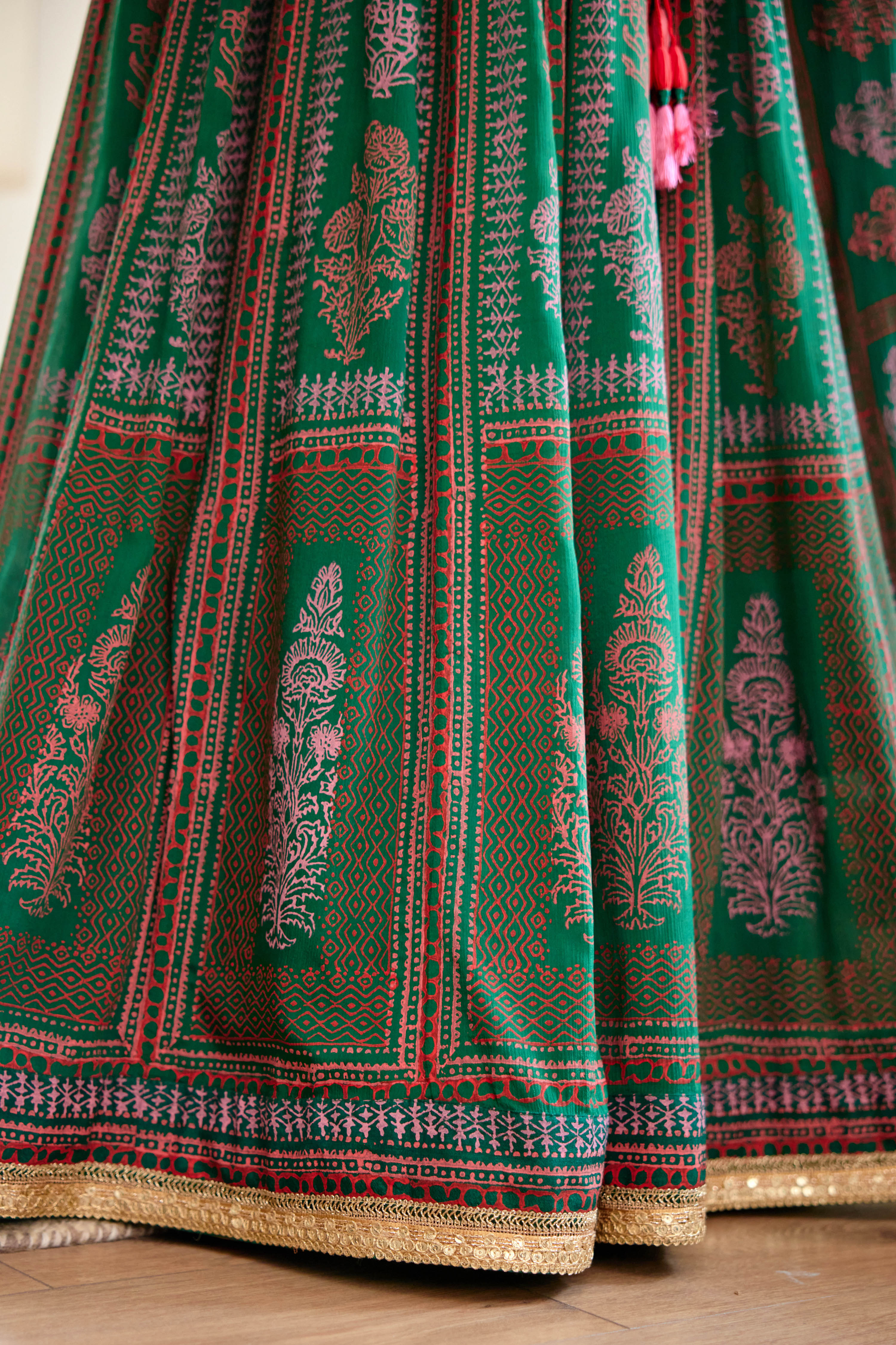Dark Green Lehenga Set
