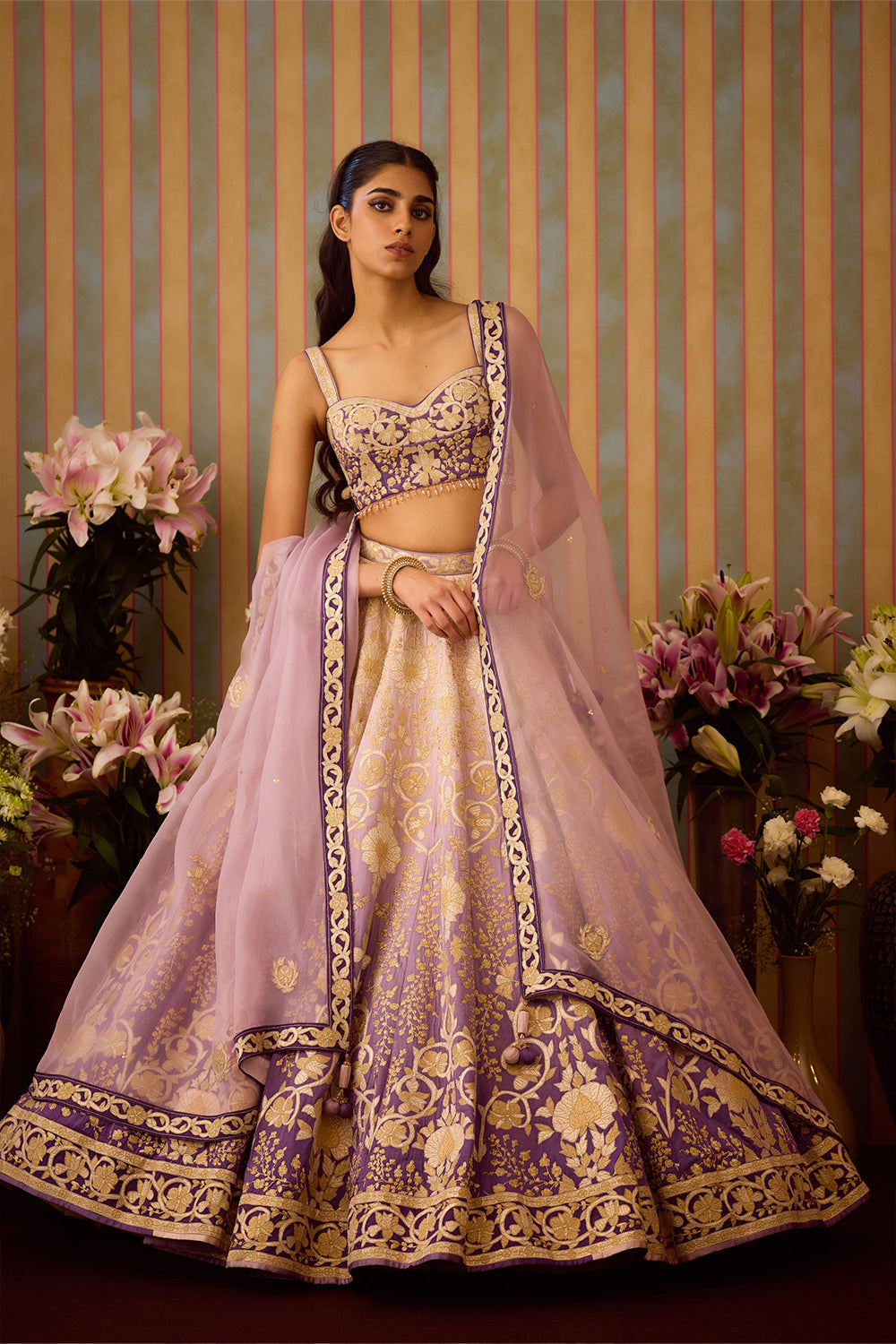 Lilac Mauve Lehenga Set