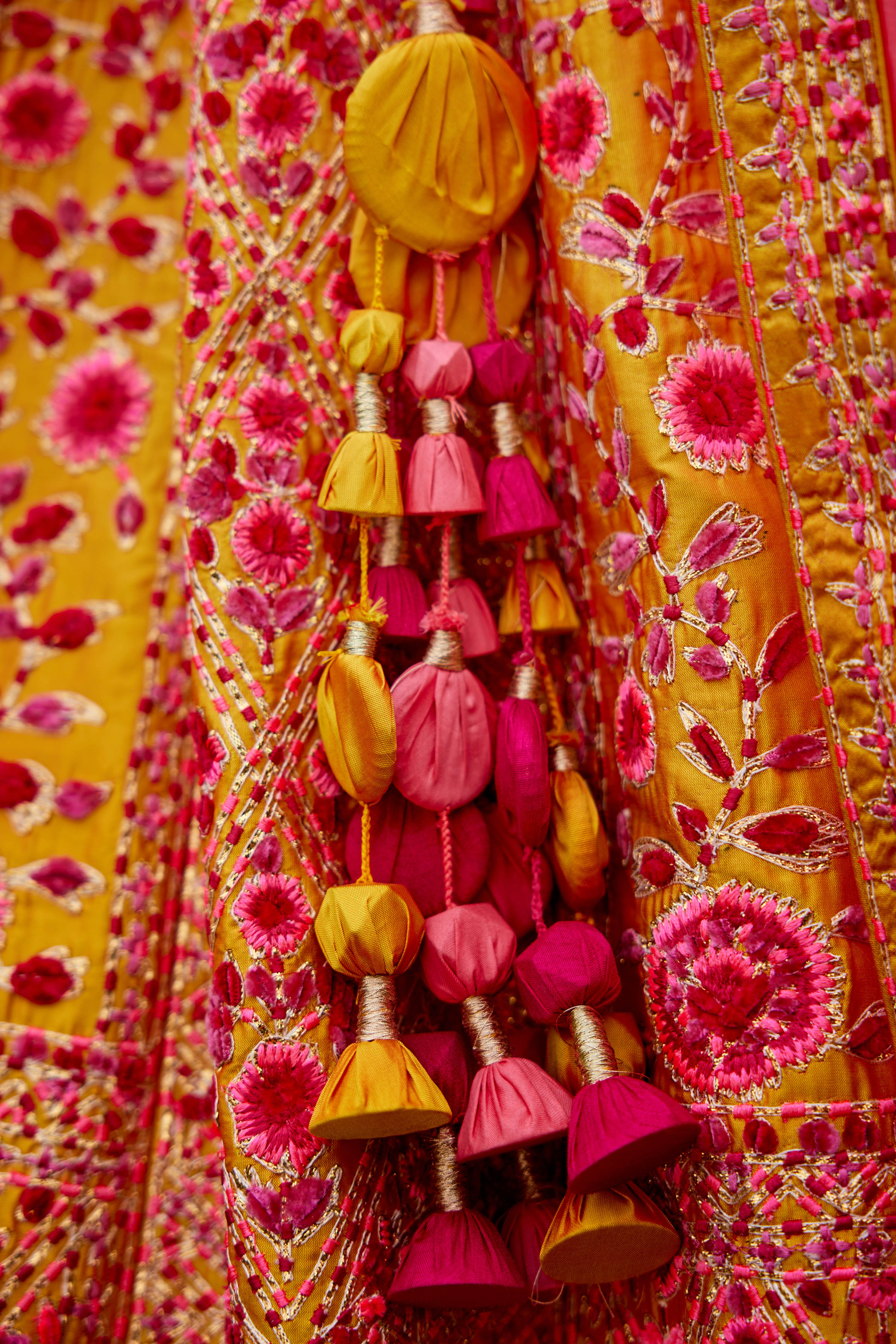 Pink-Yellow Lehenga Set