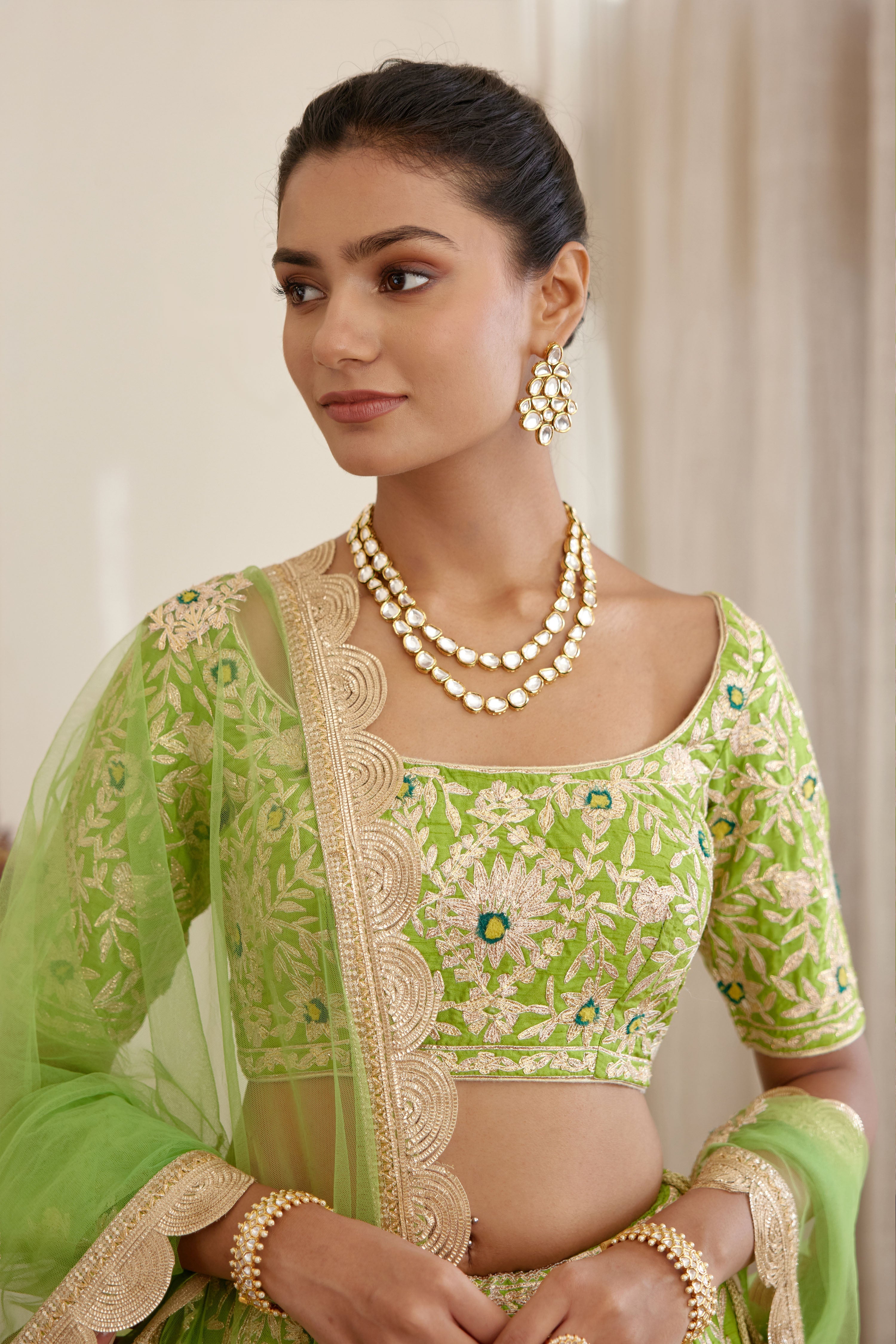 Green Lehenga Set
