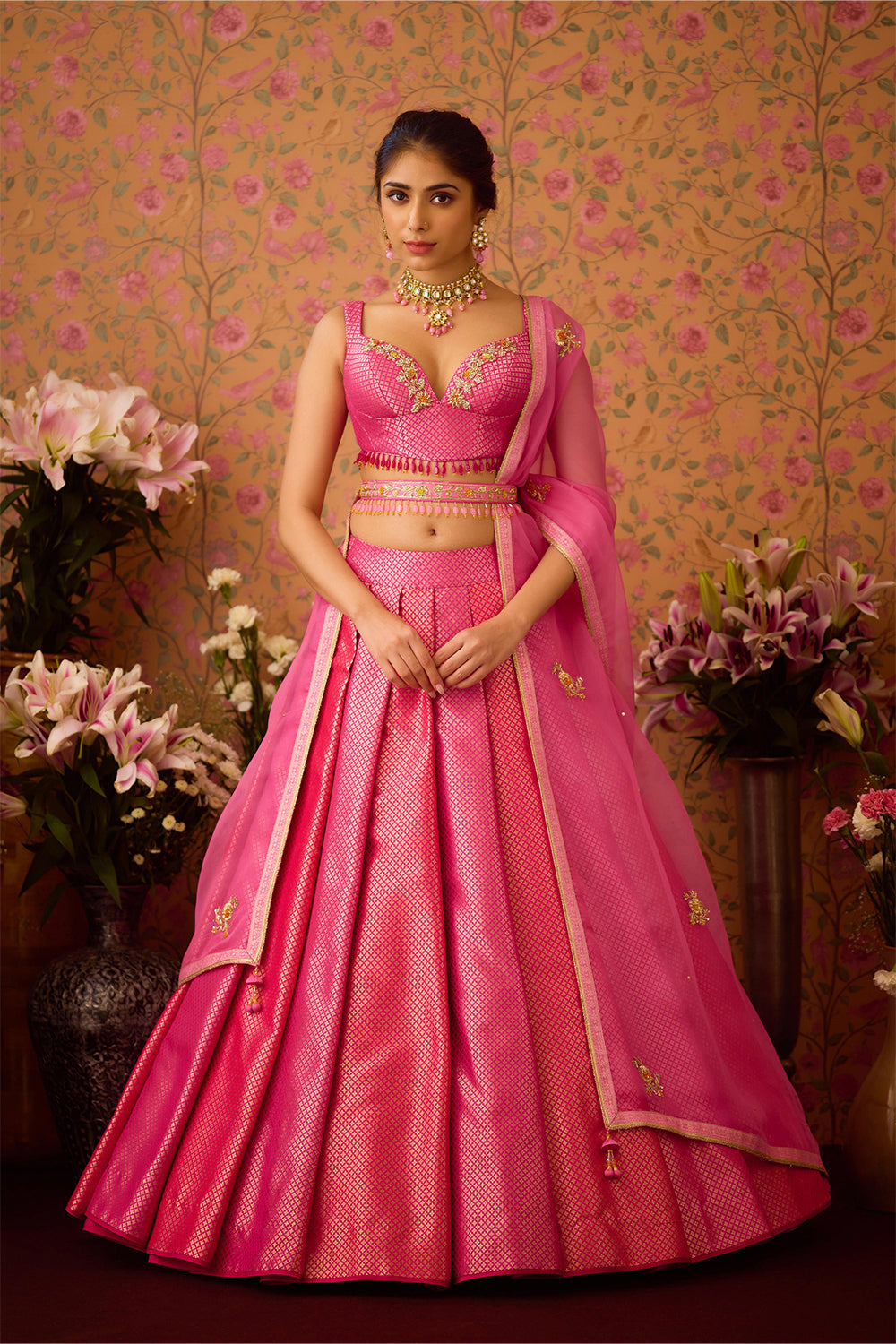 Rose Pink Lehenga Set