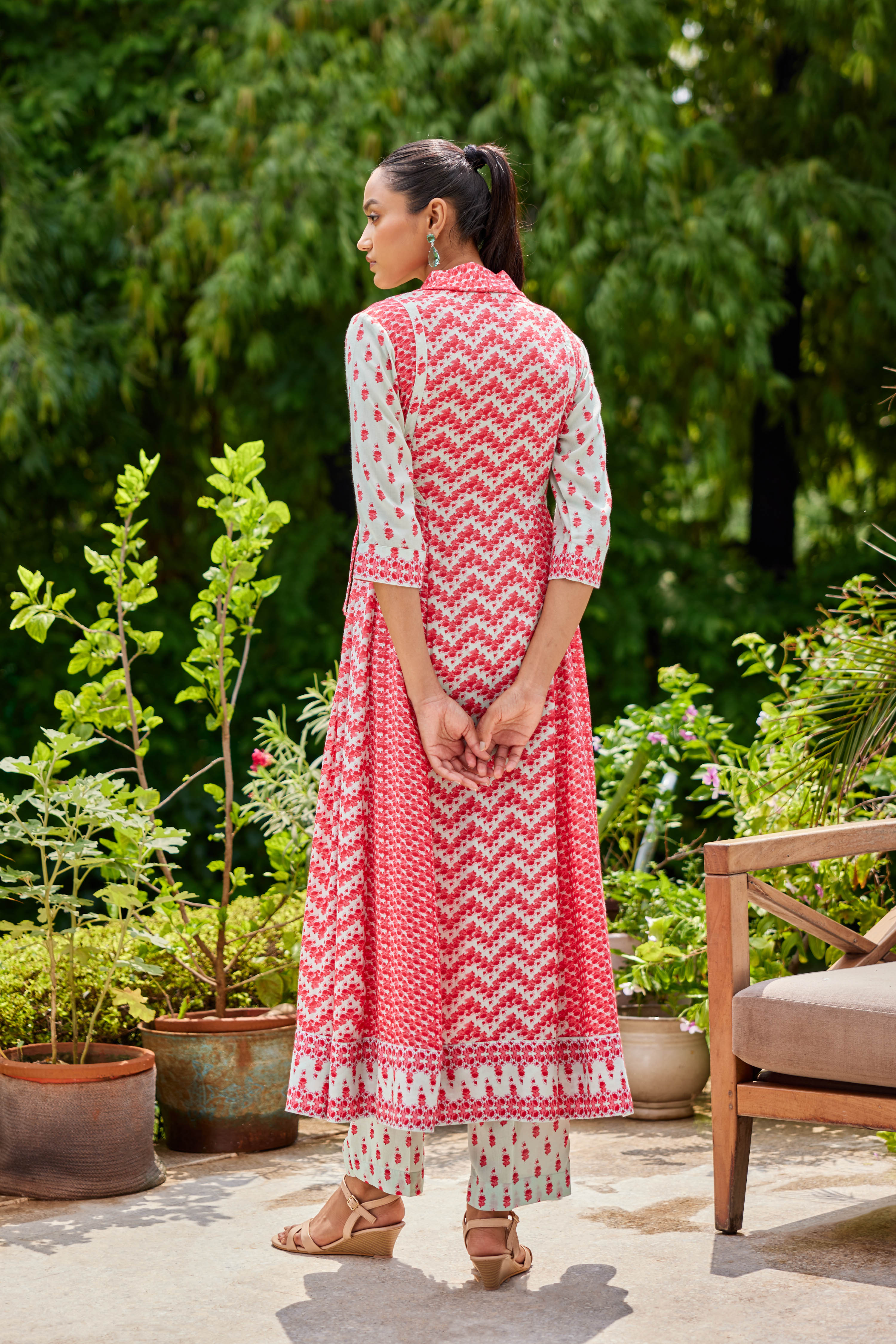 Red Angrakha Set