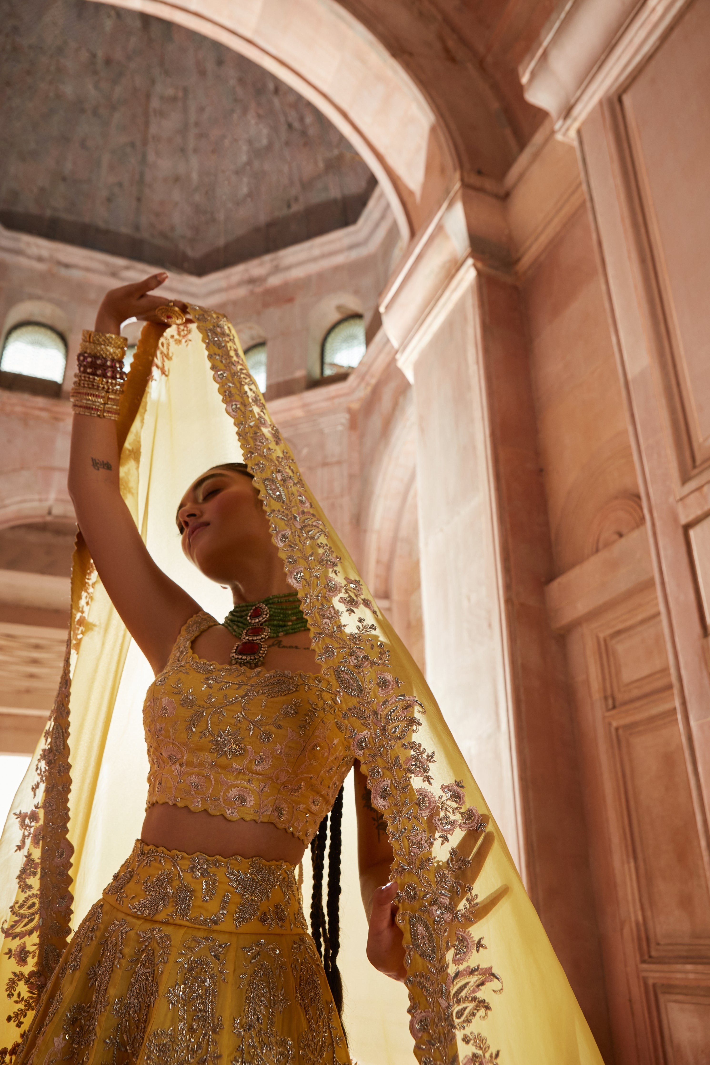 Leela florette Lehenga