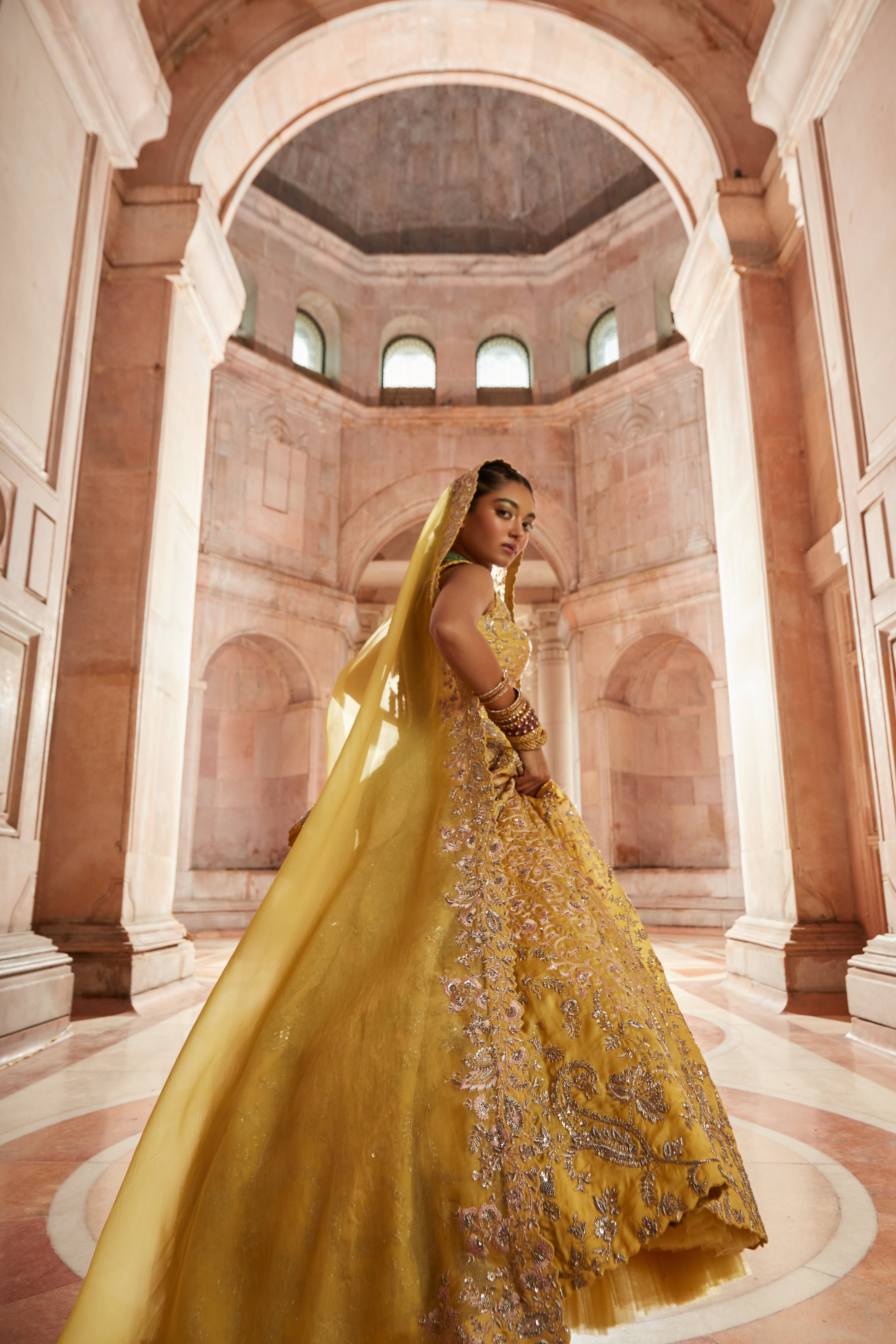 Leela florette Lehenga
