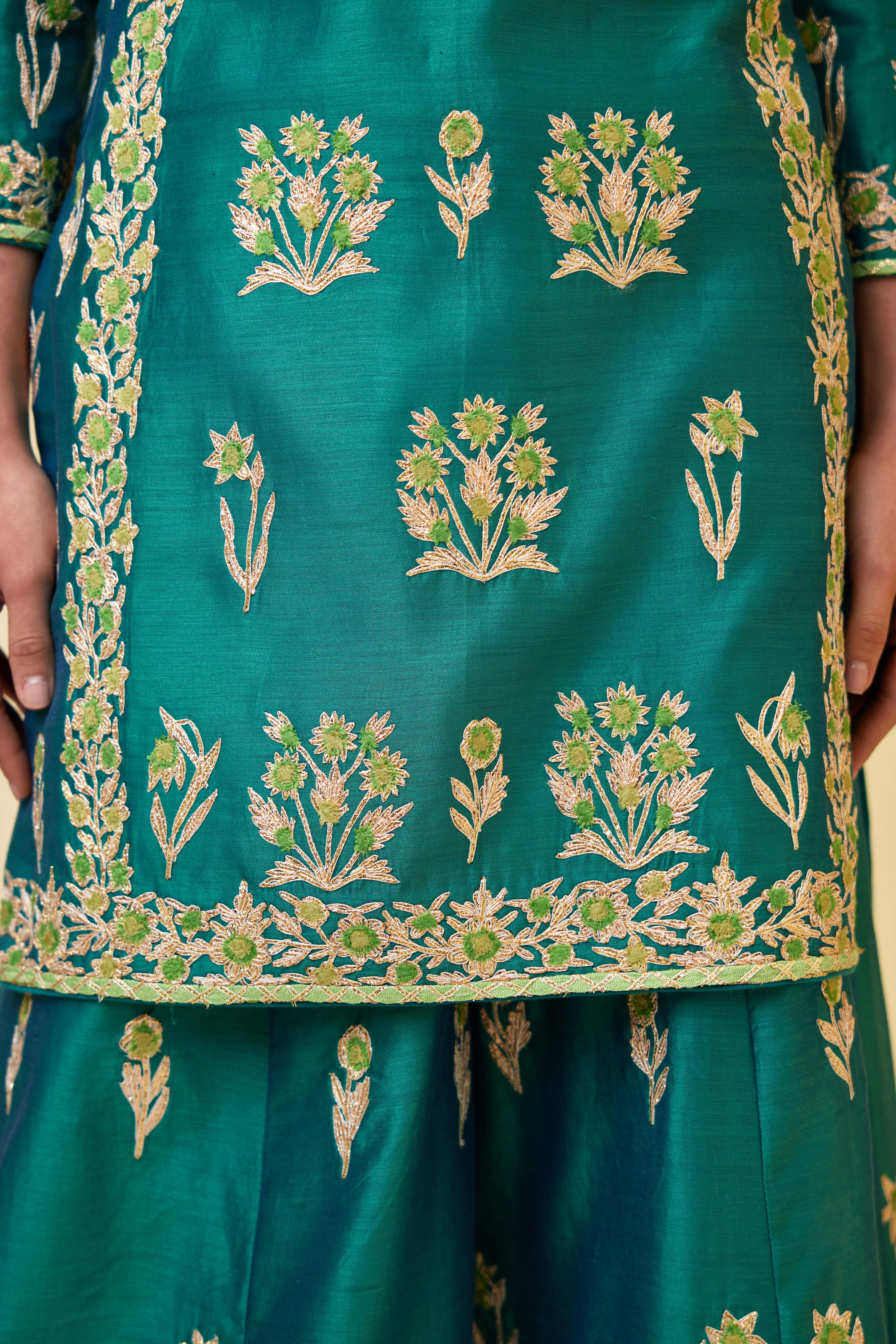 Emerald Green Sharara Set