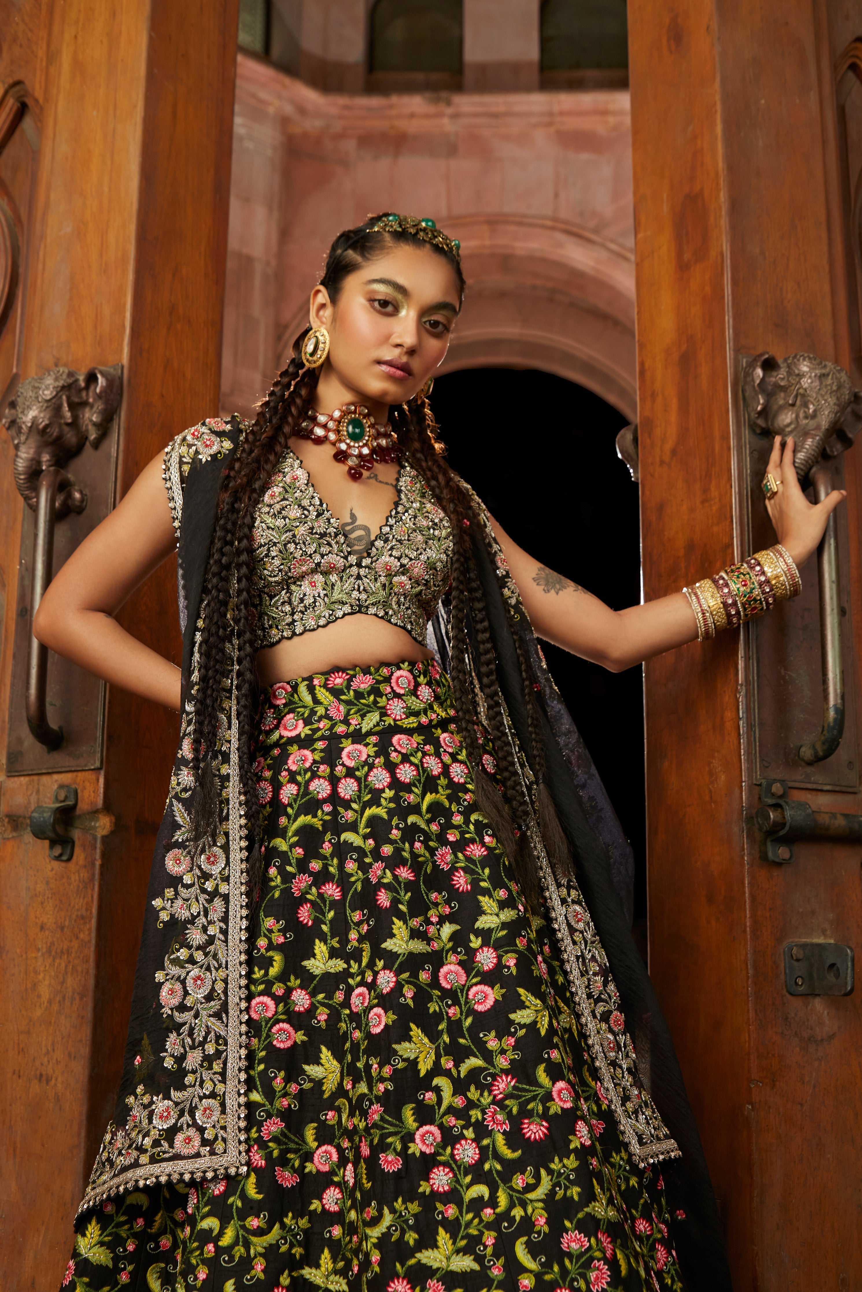 Leela Chrome Lehenga