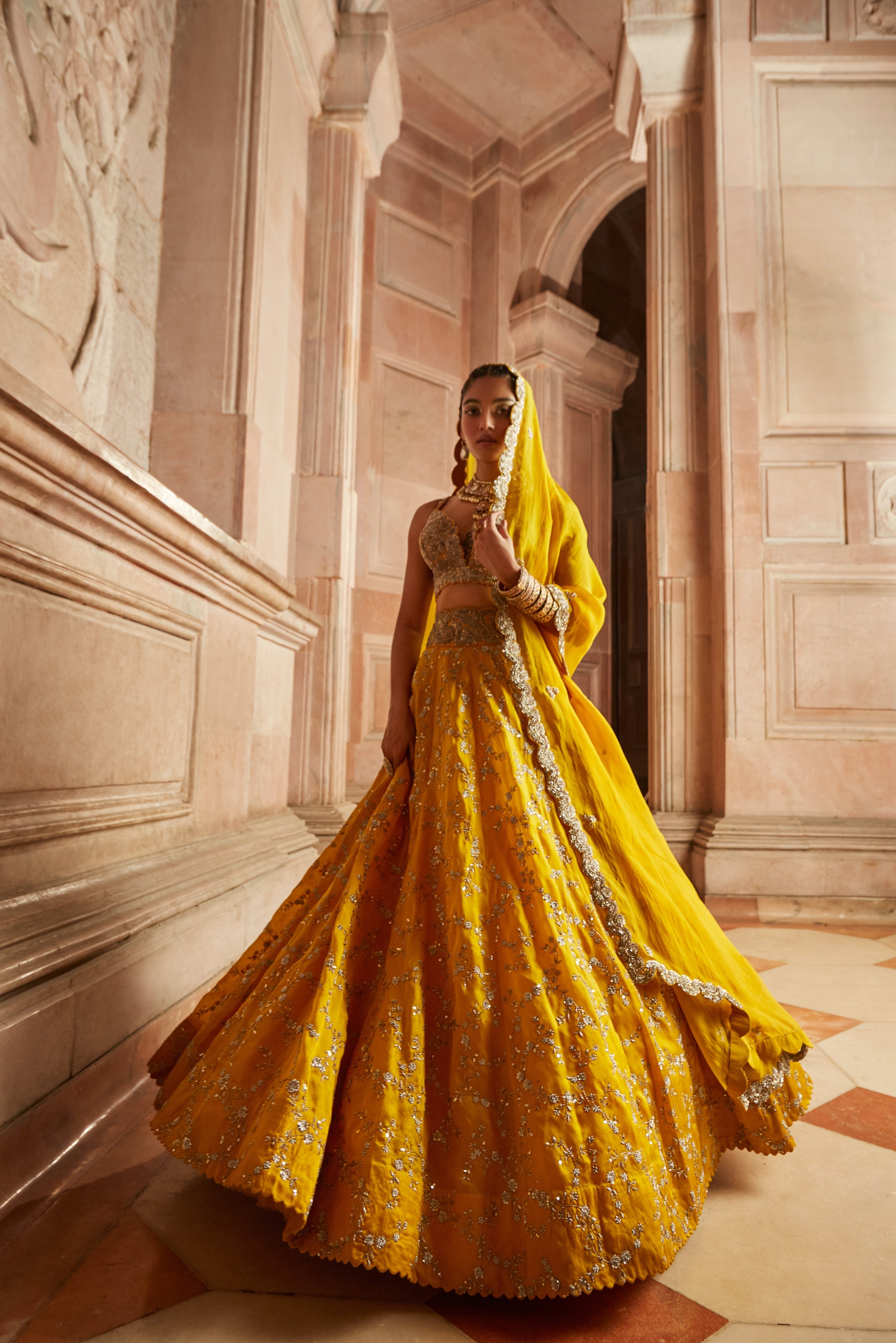Lata Pearl Lehenga