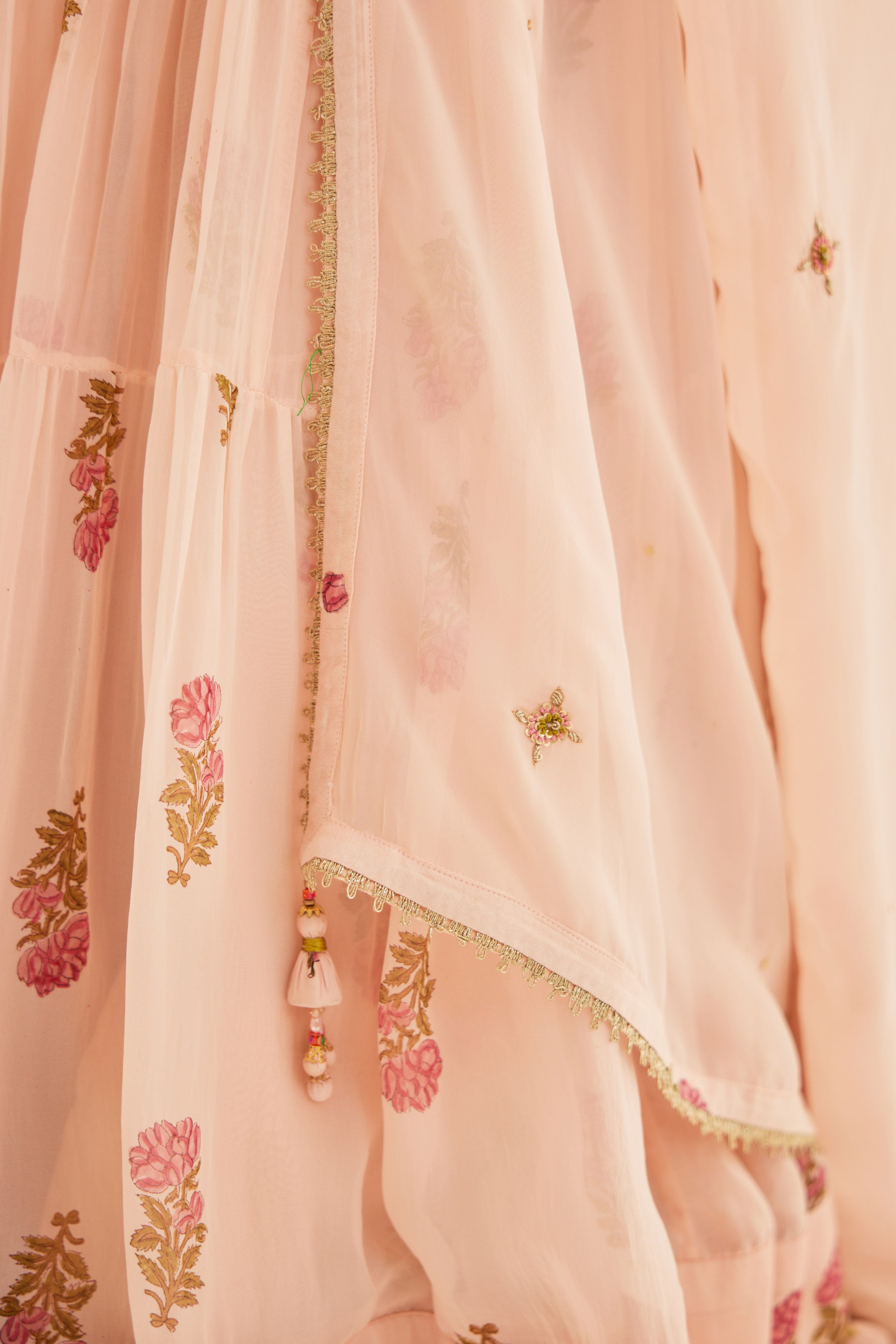 Shell Pink Lehenga Set
