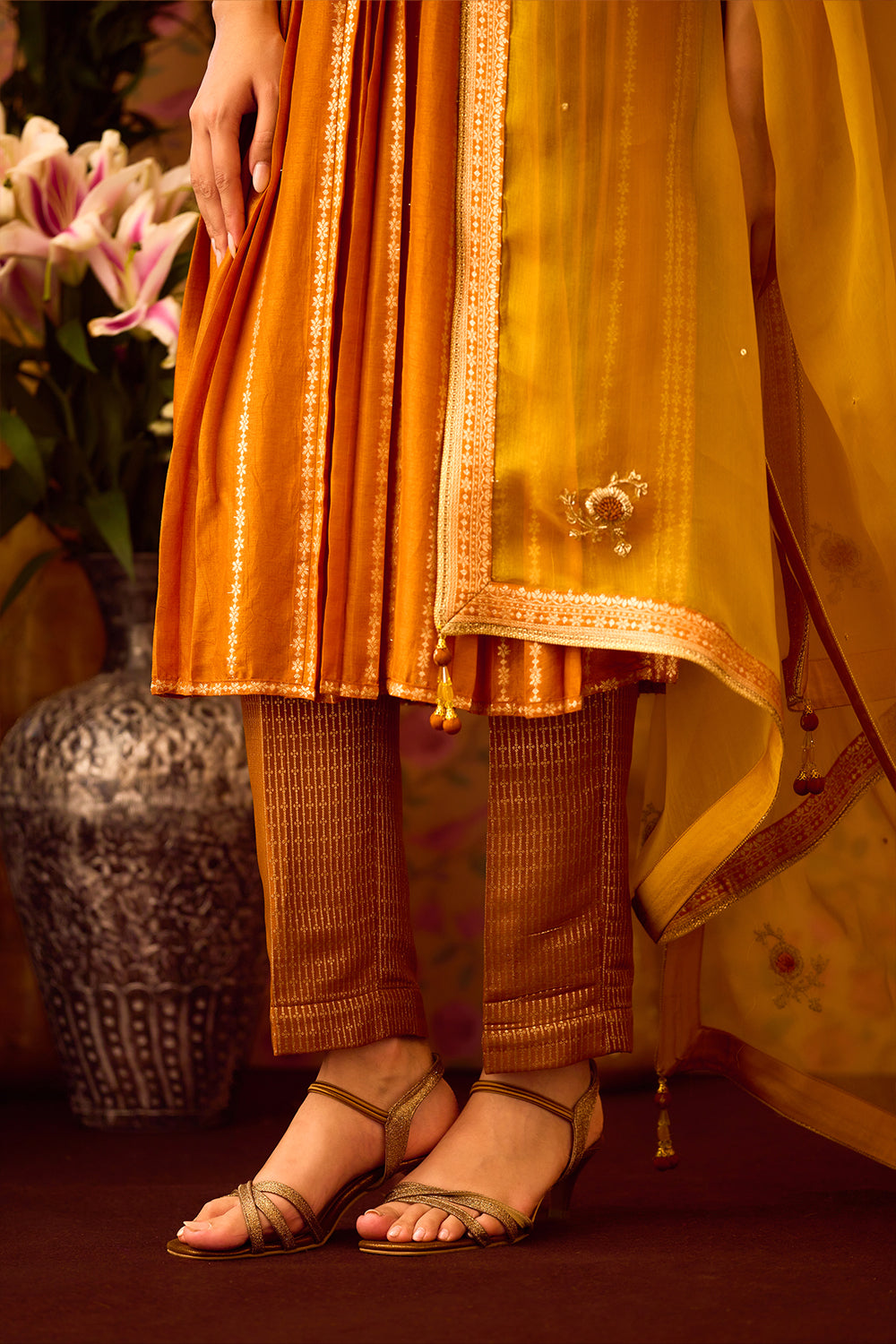 Gold Yellow Mustard Kurta Set