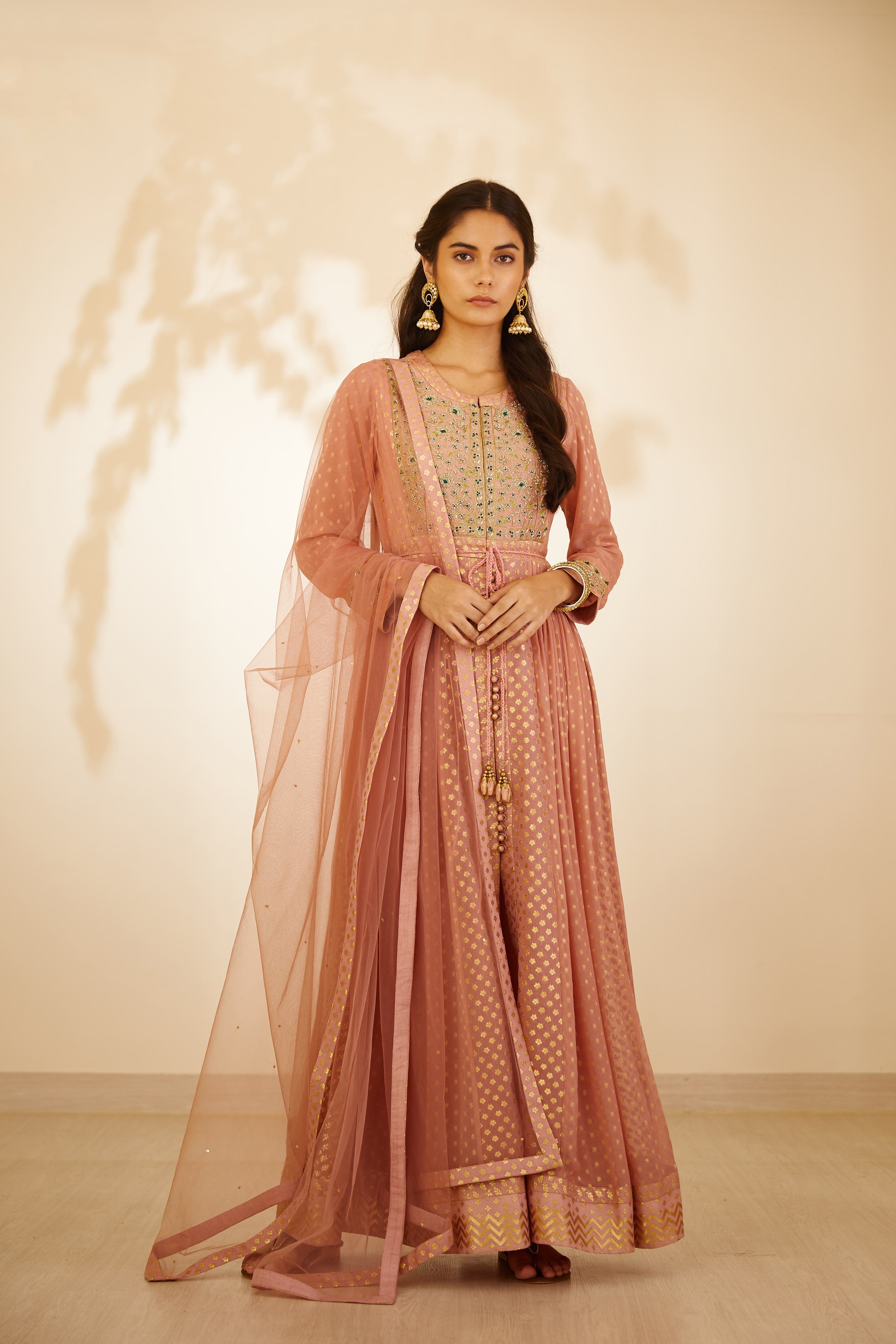 Blush Pink Anarkali Set
