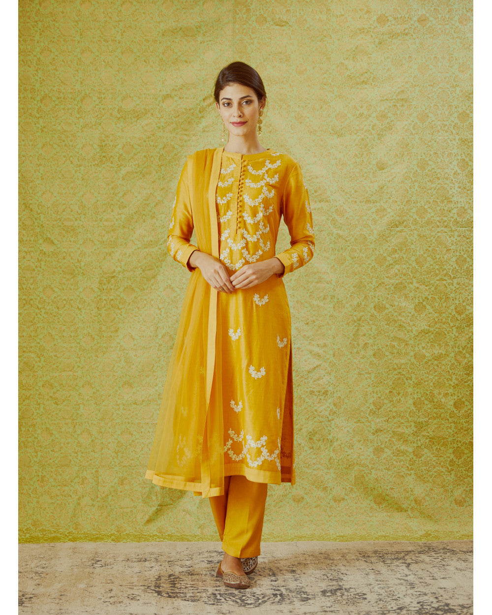 Orange Kurta Set