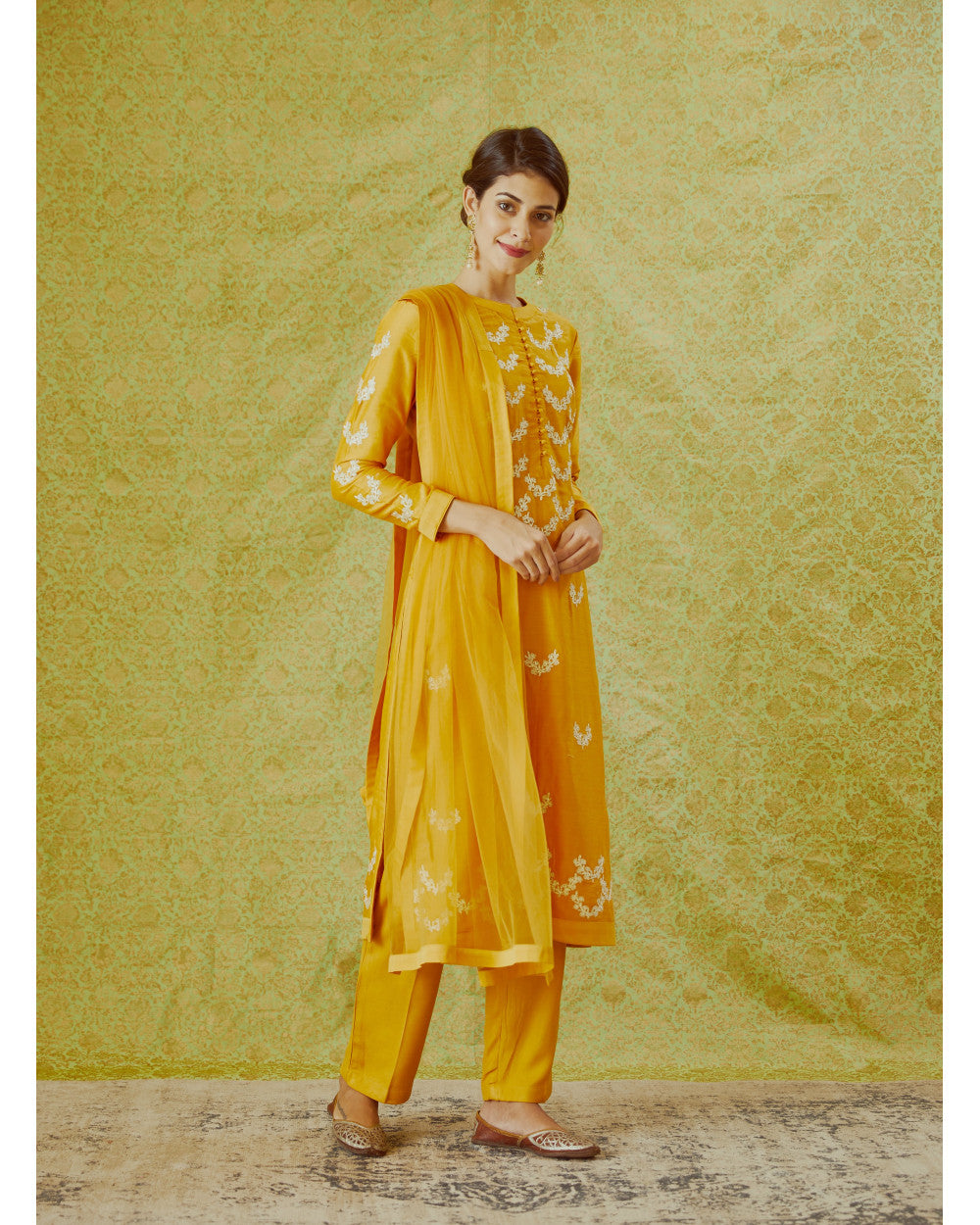 Orange Kurta Set