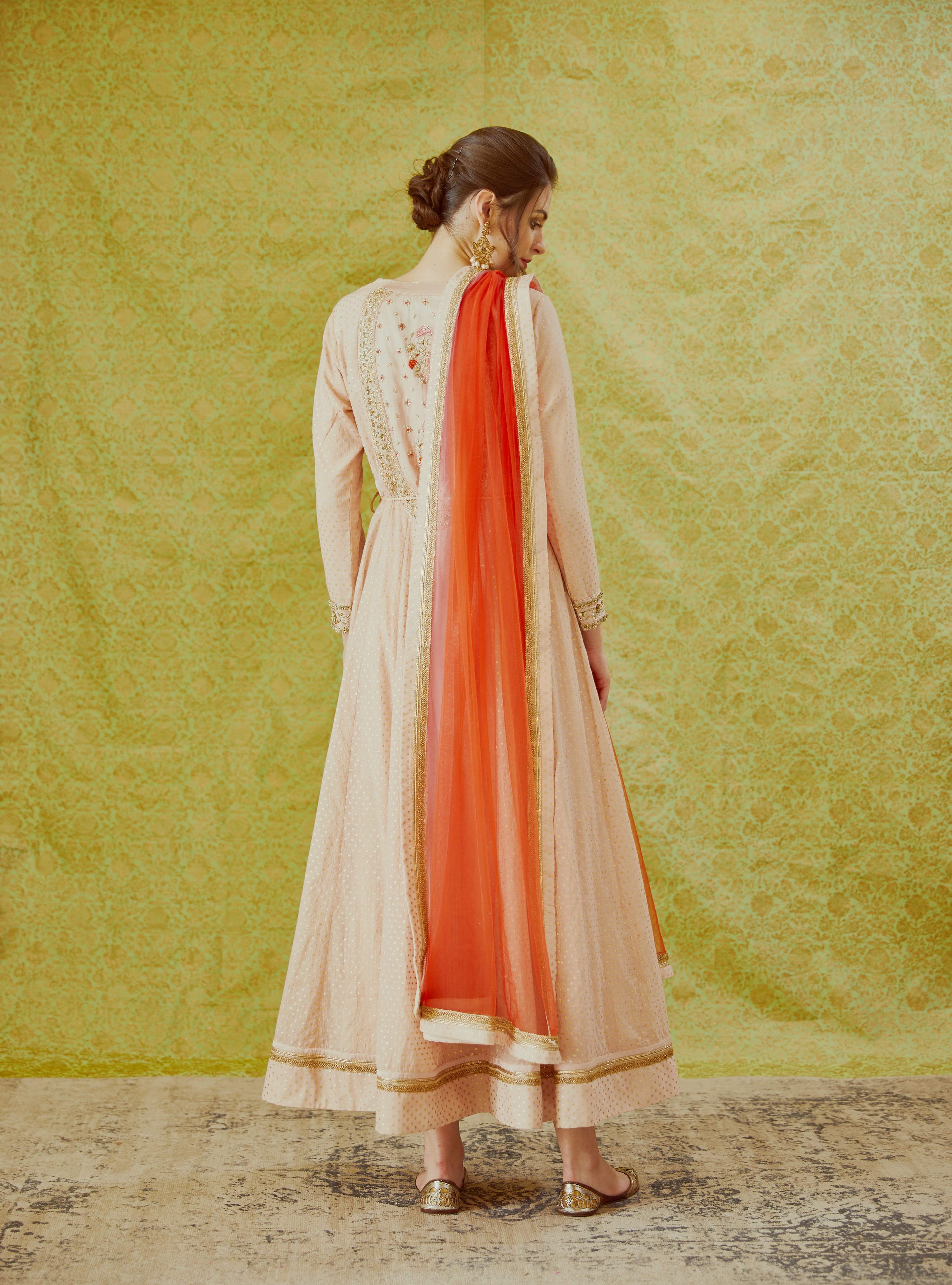Light Pink Anarkali Set