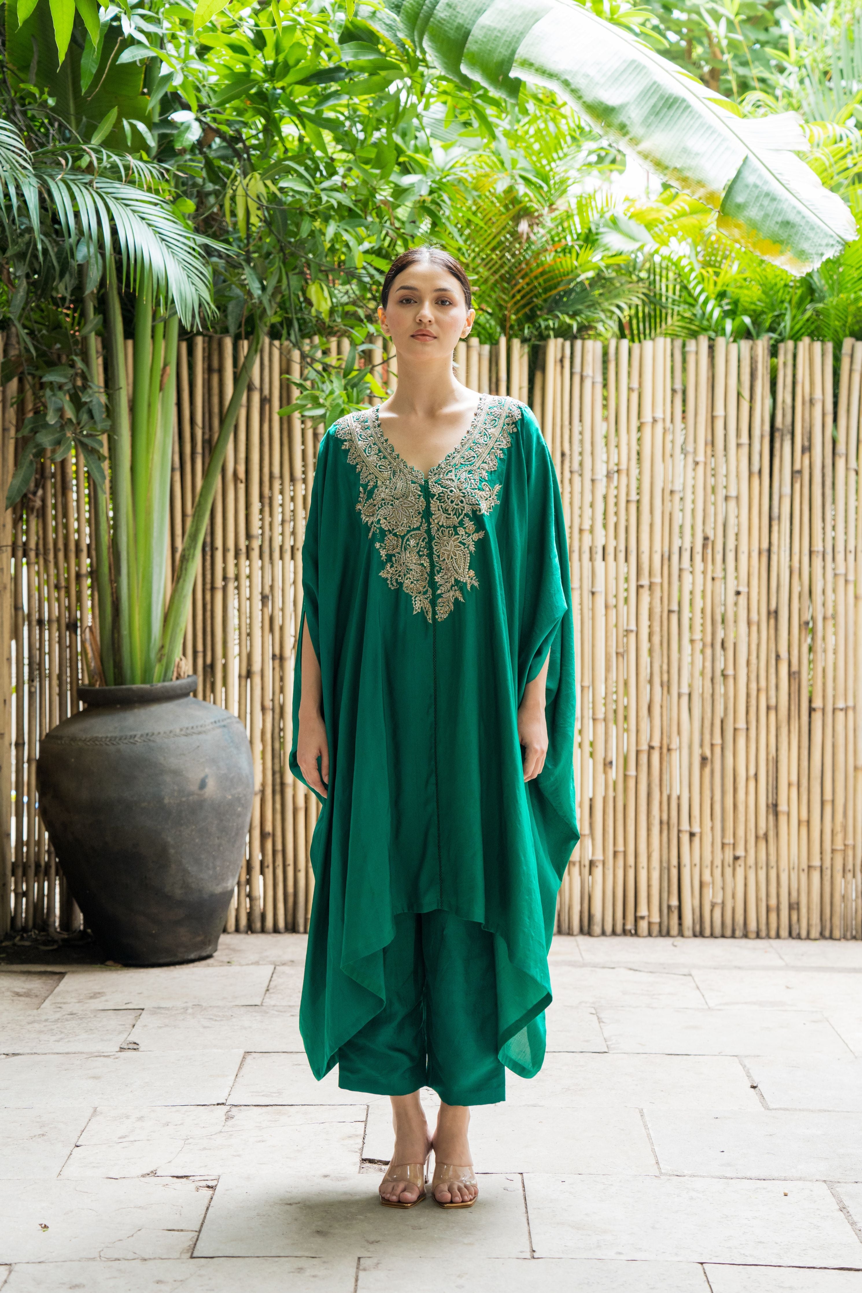Reva Cuff Kaftan Set