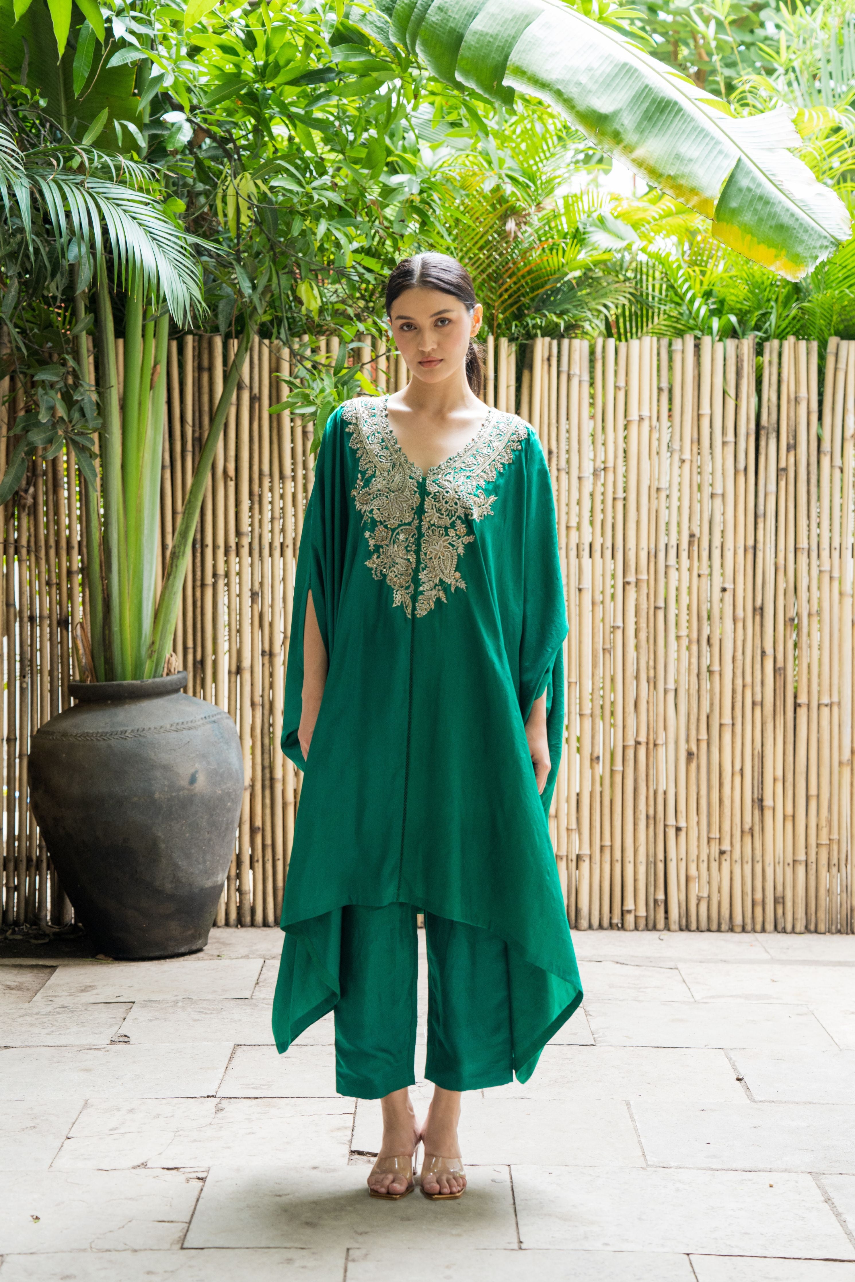Reva Cuff Kaftan Set
