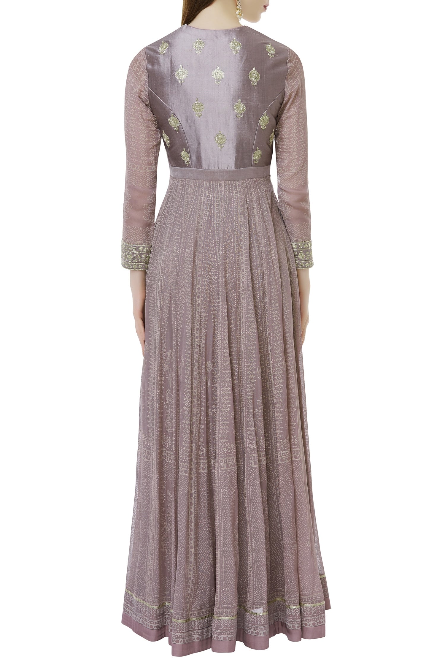 Mauve Purple Anarkali Set