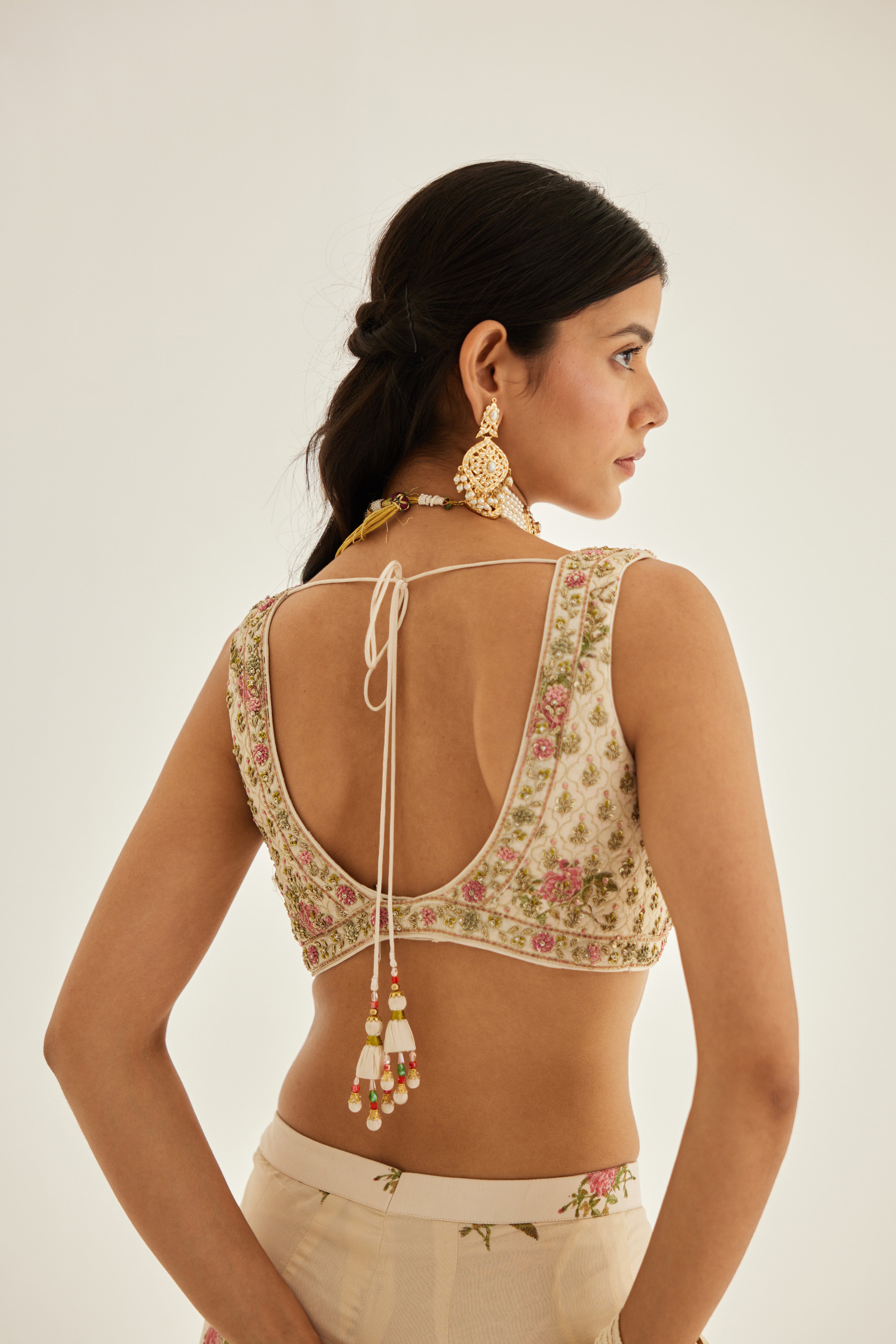 Papyrus White Sharara Set