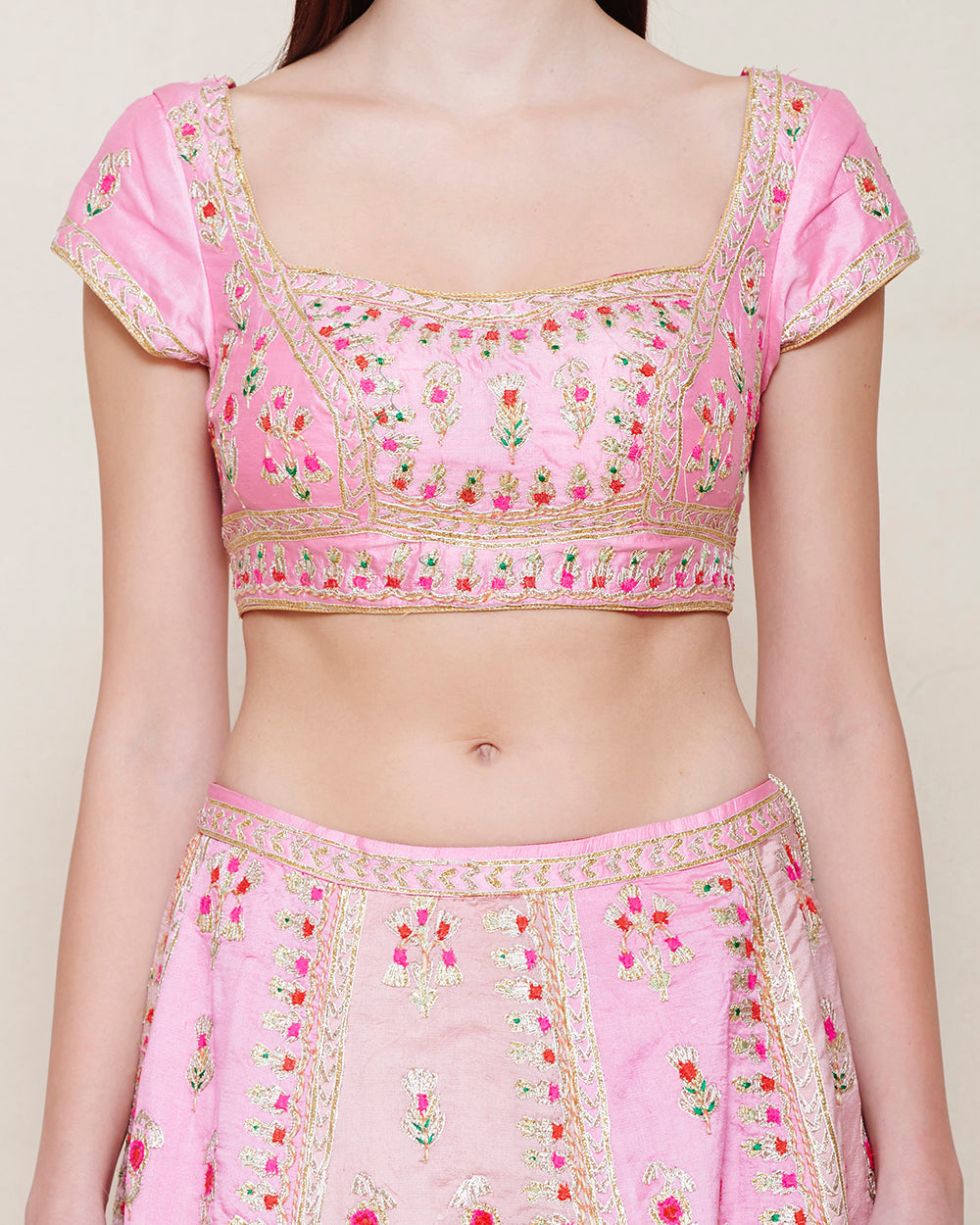 PINK GOLD DORI LEHENGA