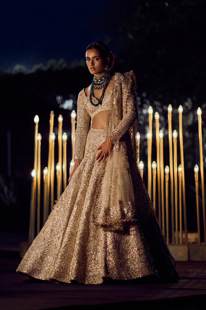 Rose Gold Trail Lehenga Set
