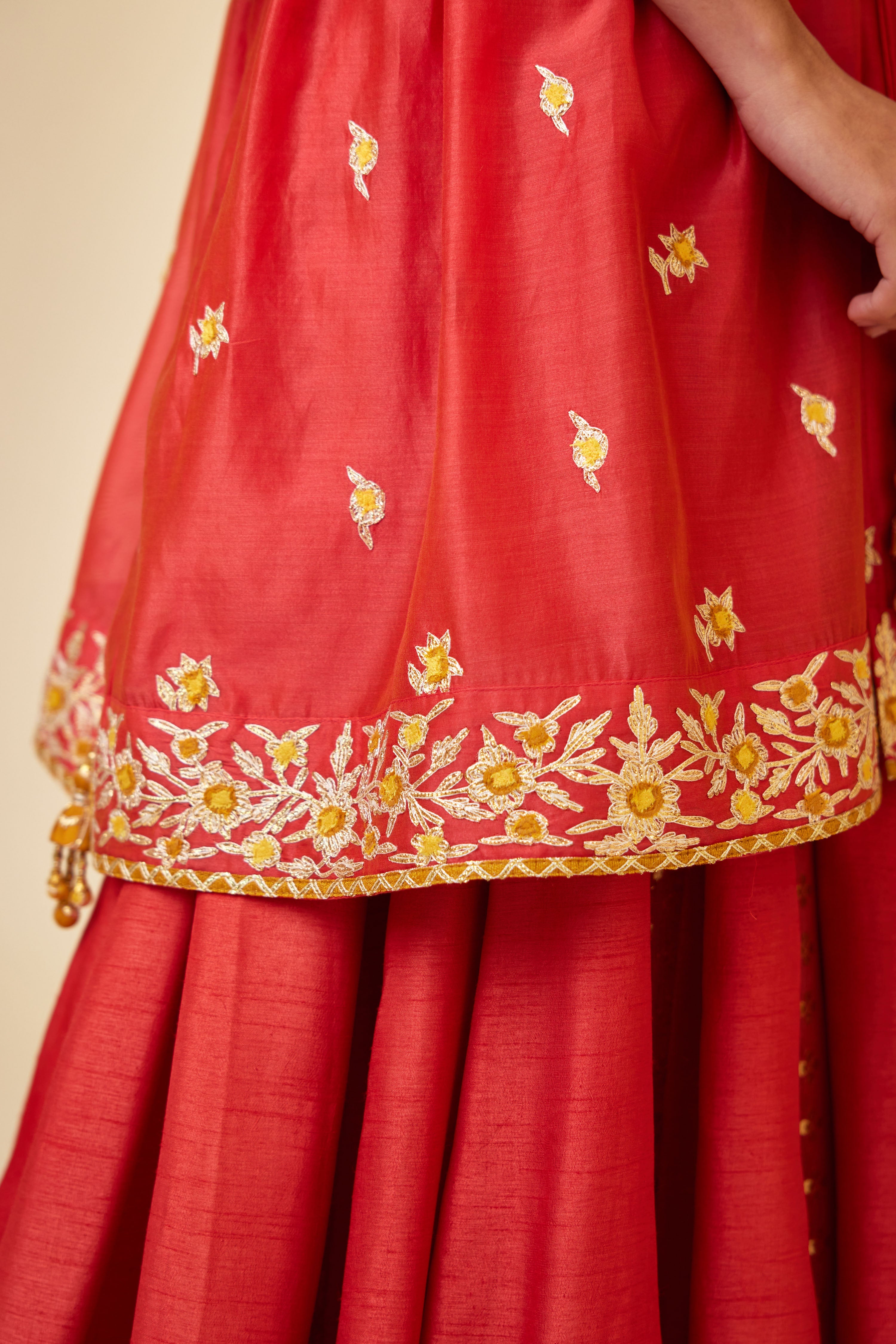 Spicy Orange Skirt Set