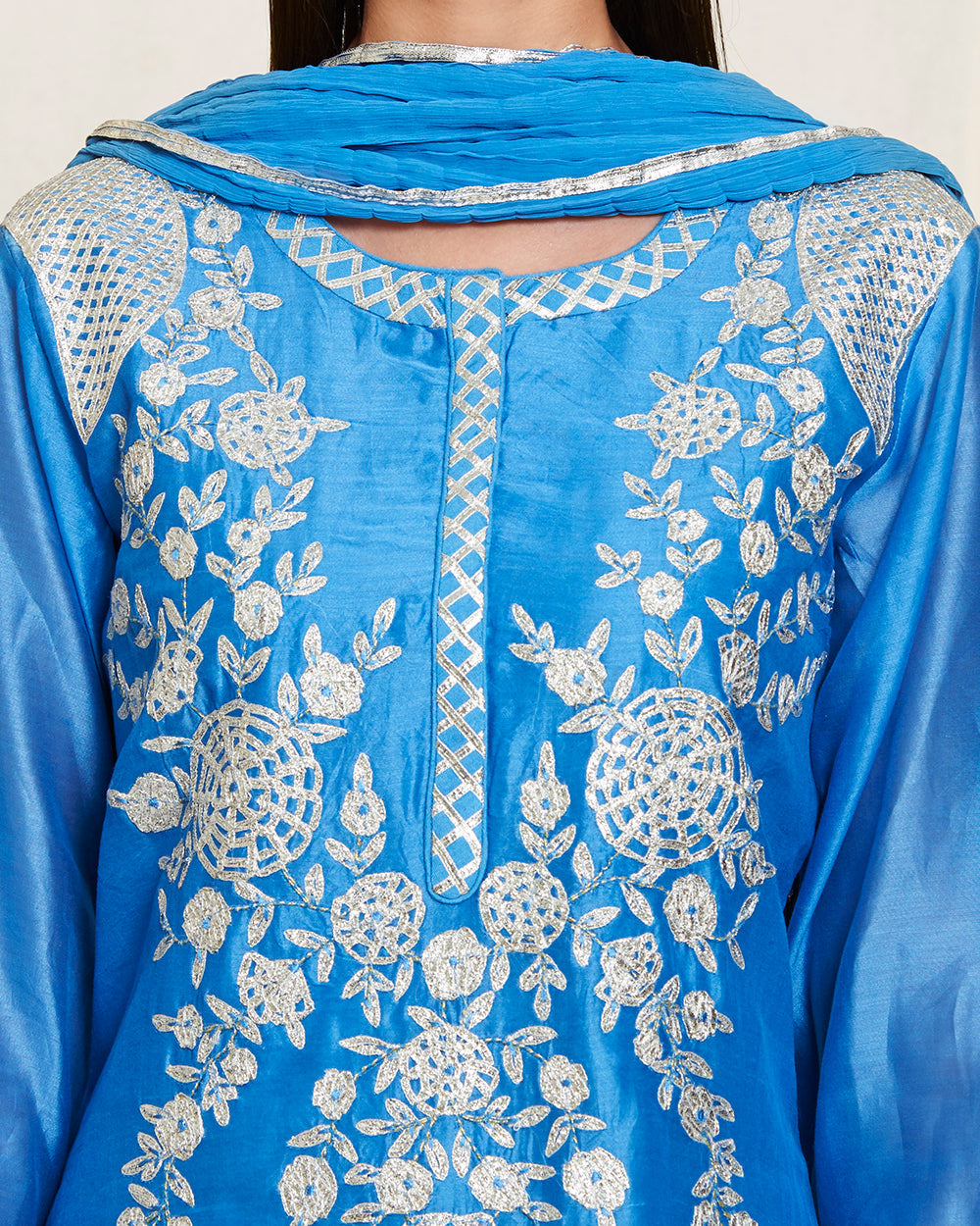 Blue gota kurta set
