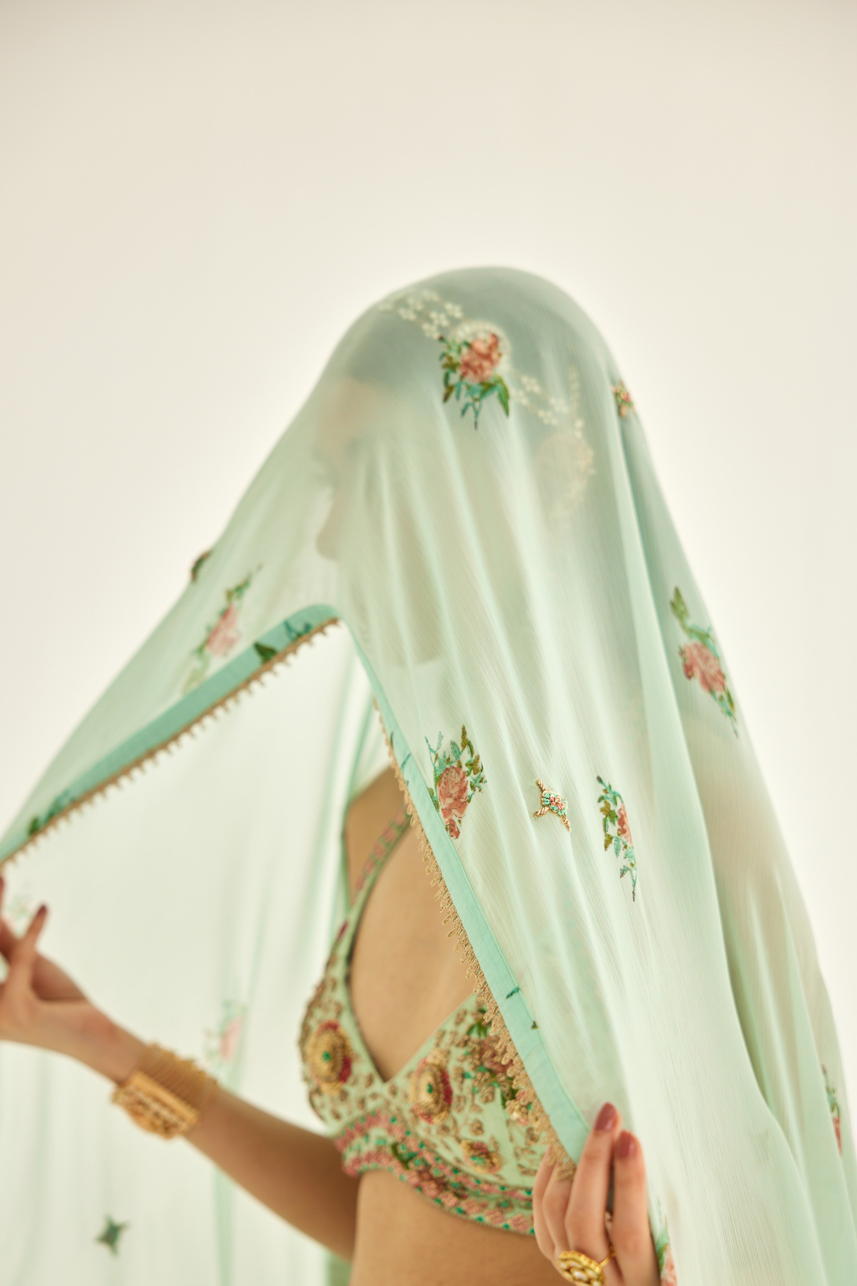 Plume Blue Sharara Set