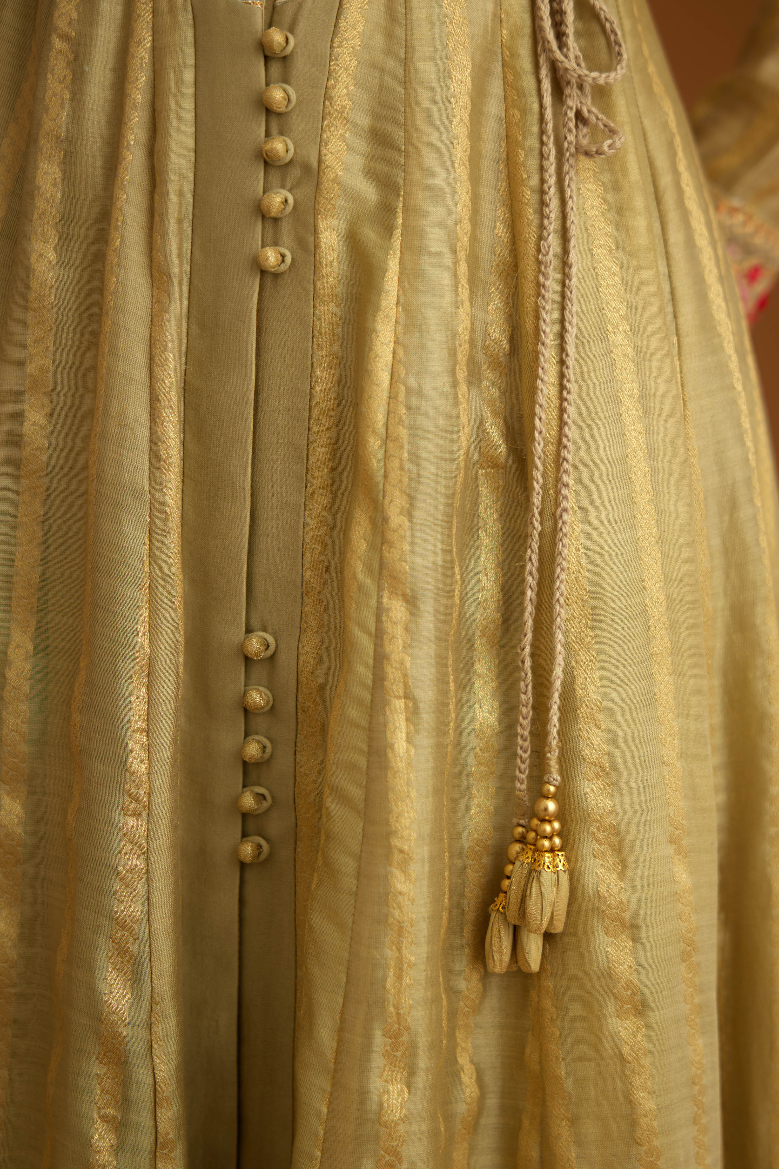 Neutral Anarkali Set