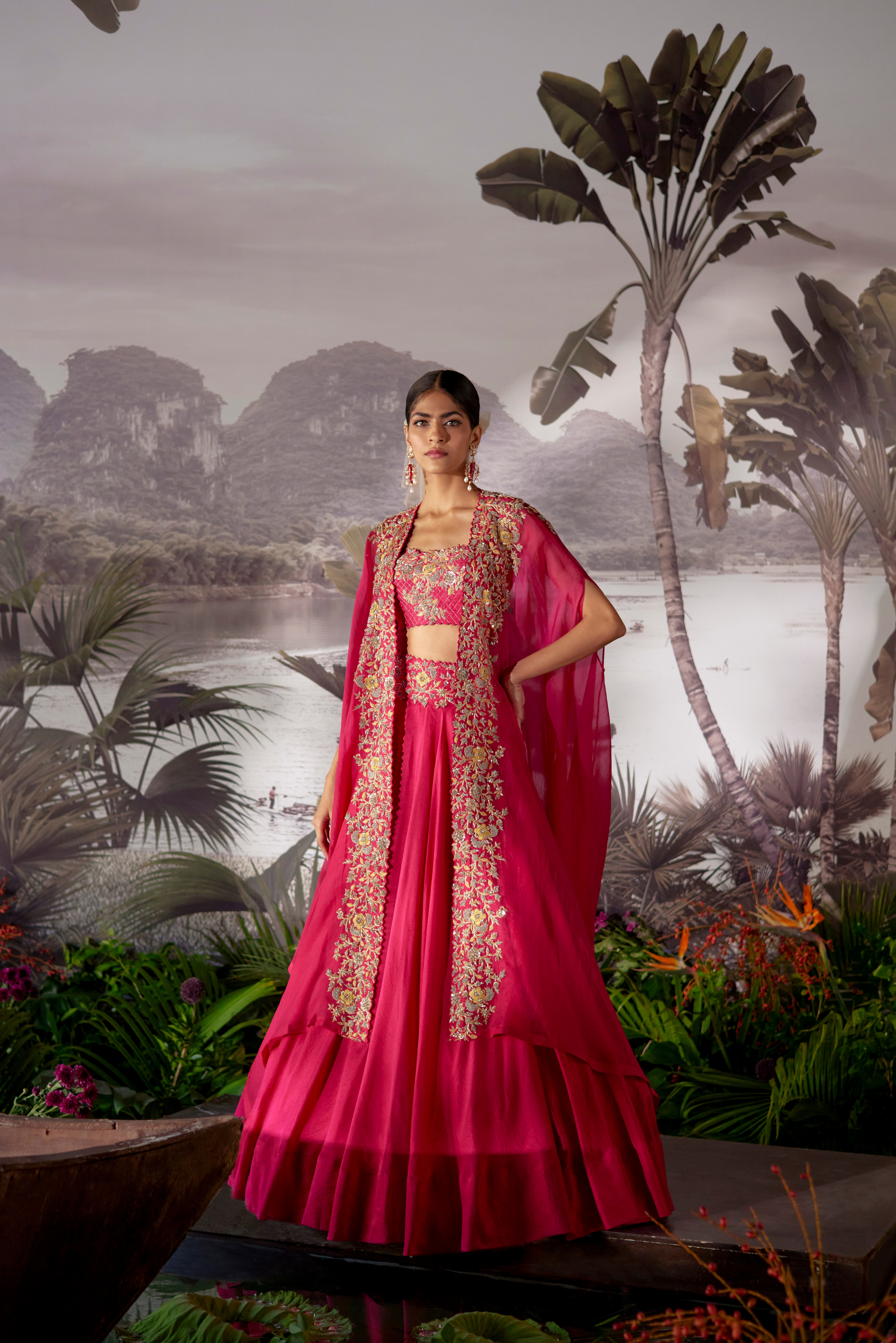 Kamala Cape Lehenga Set