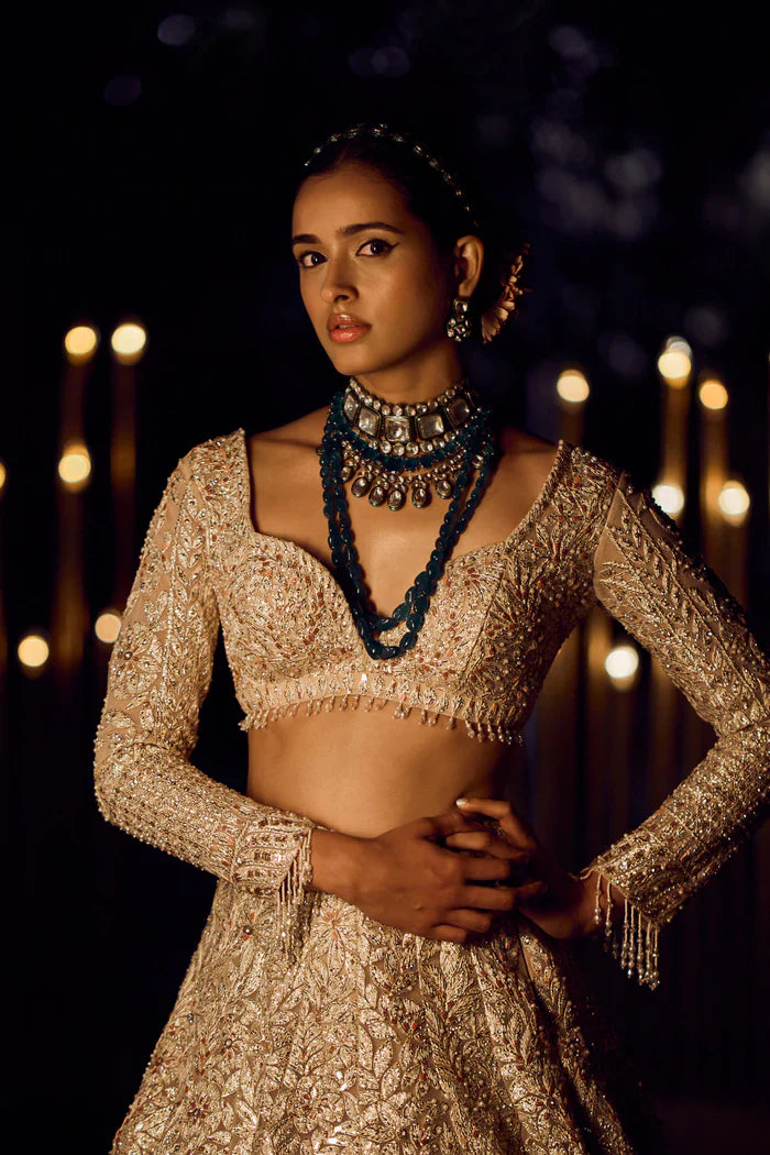 Rose Gold Trail Lehenga Set