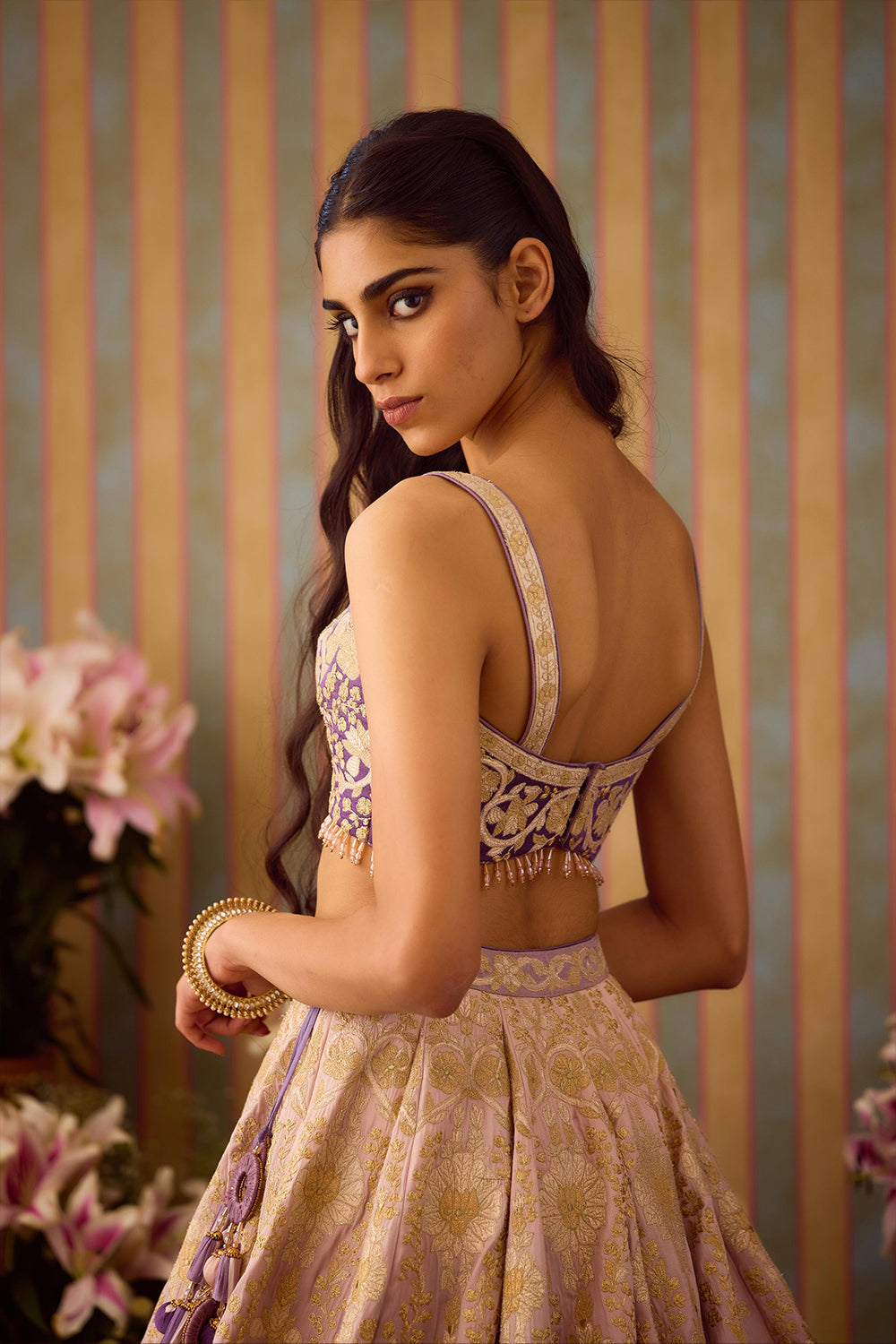 Lilac Mauve Lehenga Set