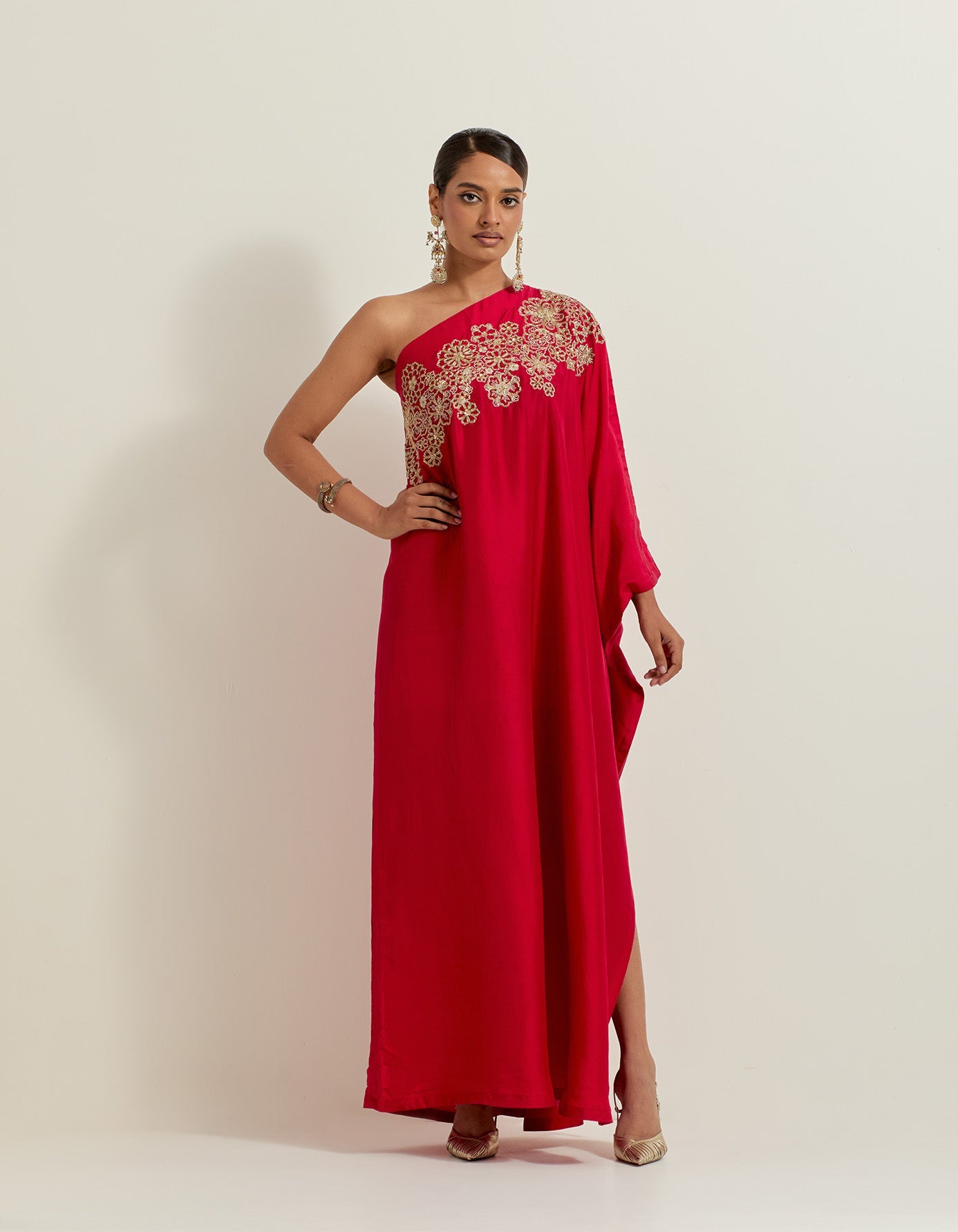 Mundira One Shoulder Kaftan