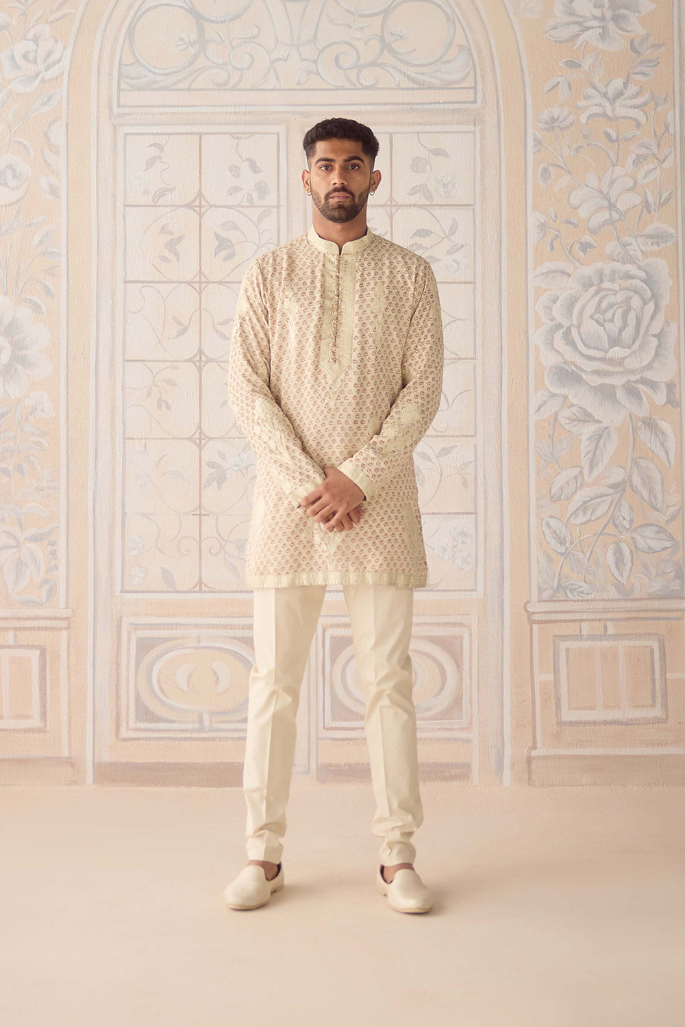 Antique White Kurta Set.