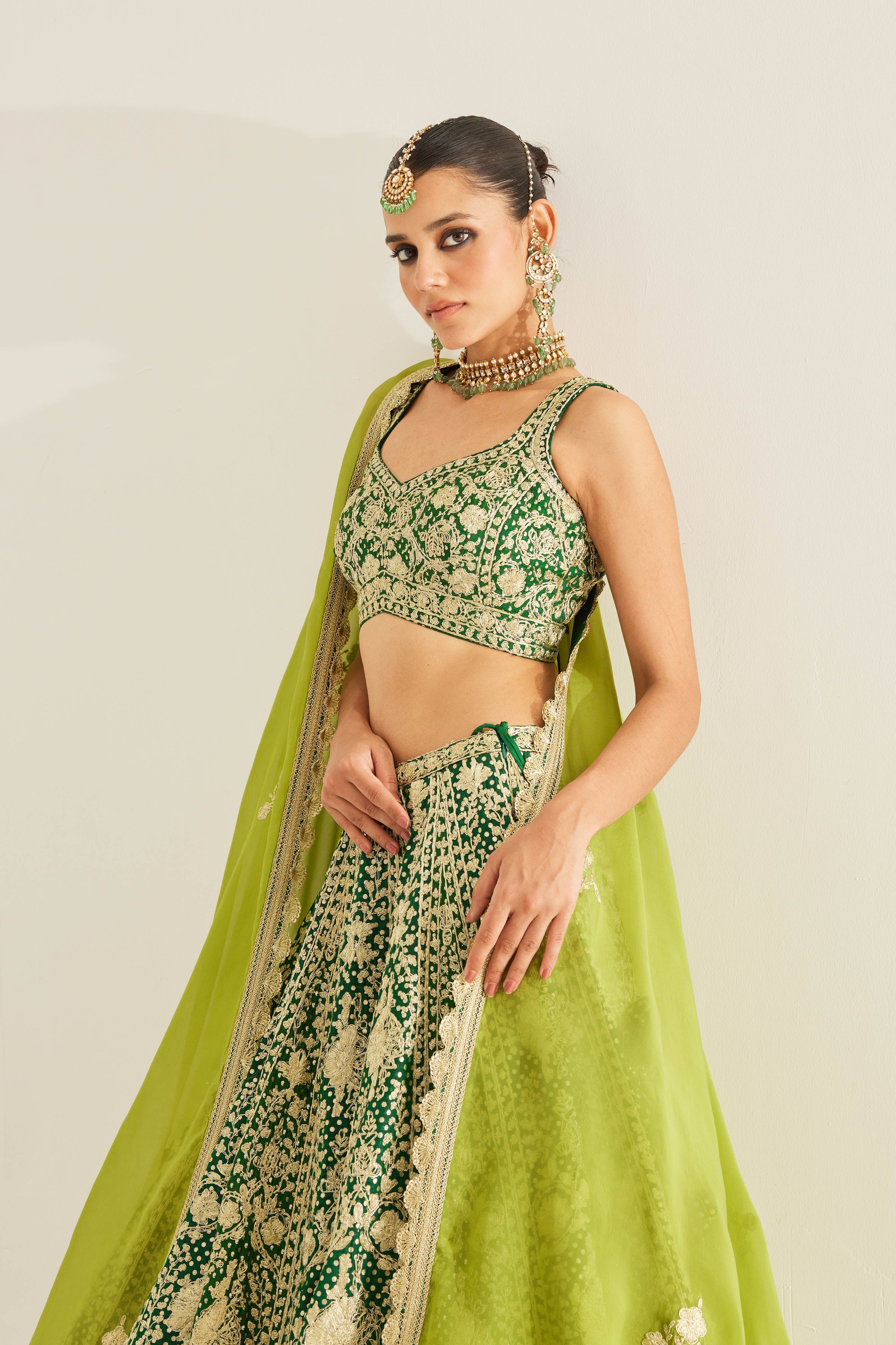 Verdant Green Lehenga Set