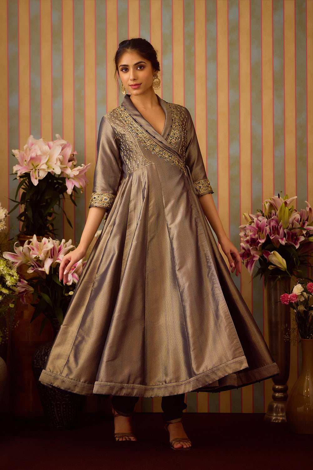 Blue Angrakha Set
