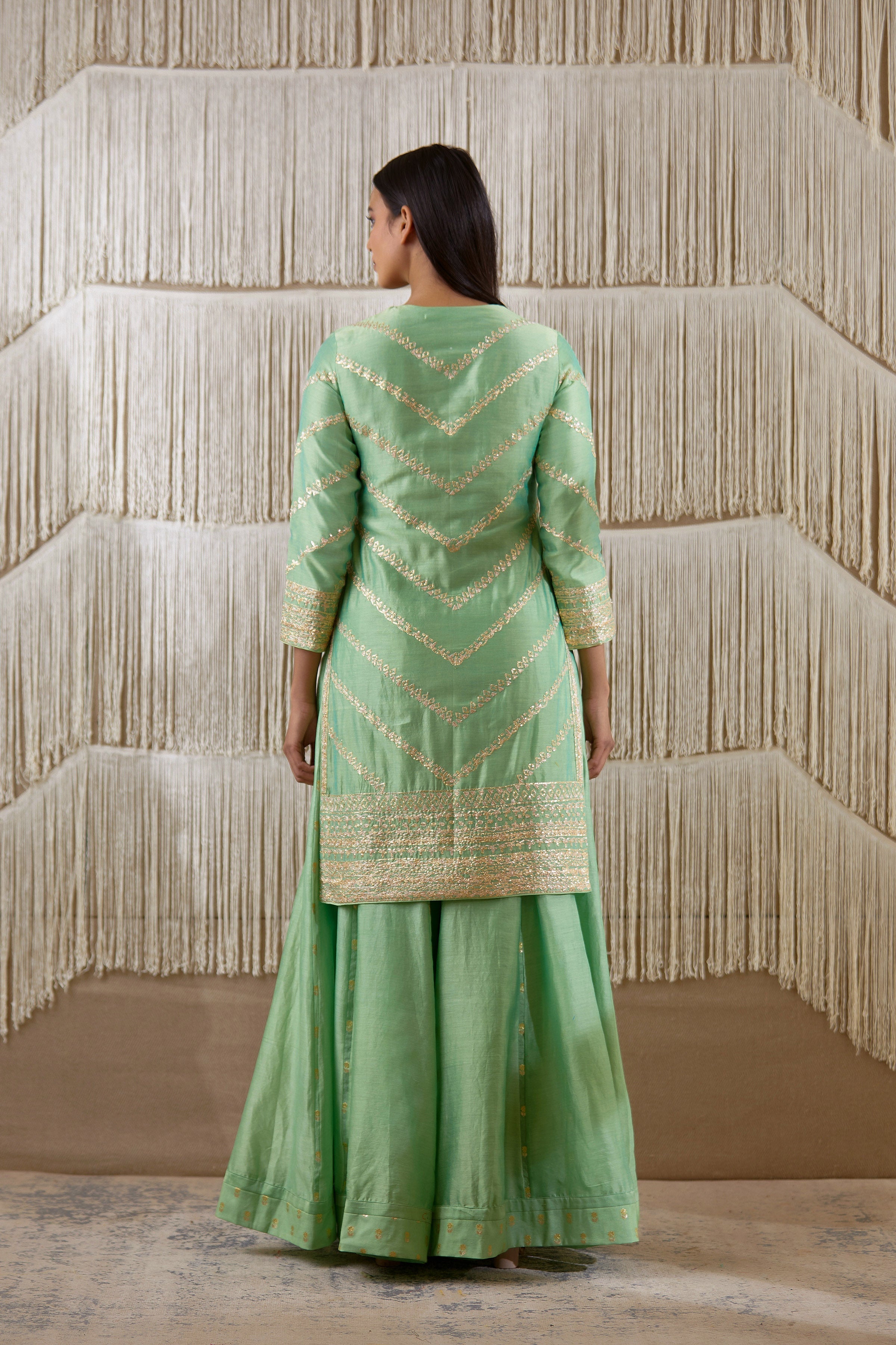 Light Green Sharara set