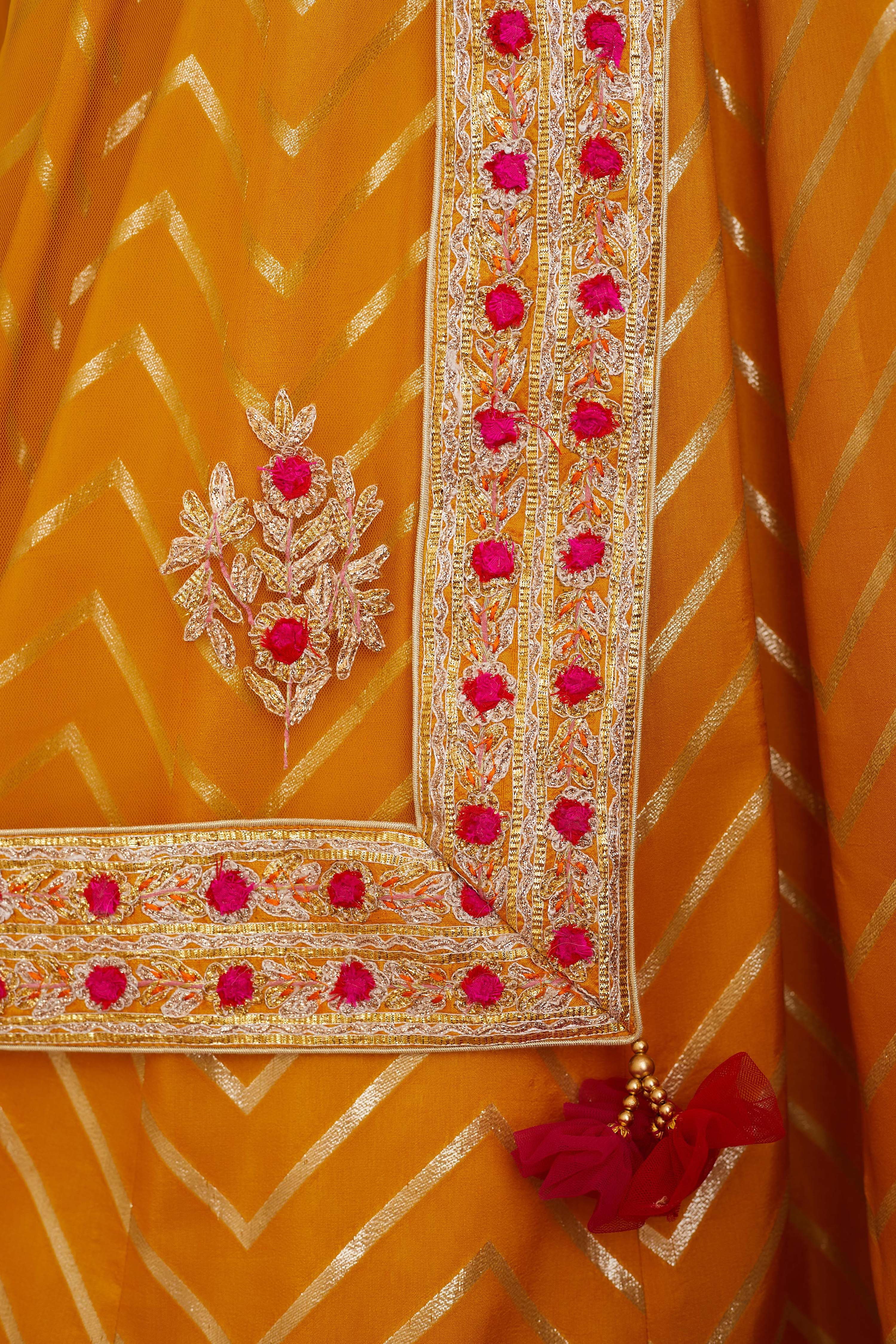 Mustard Yellow Lehenga Set