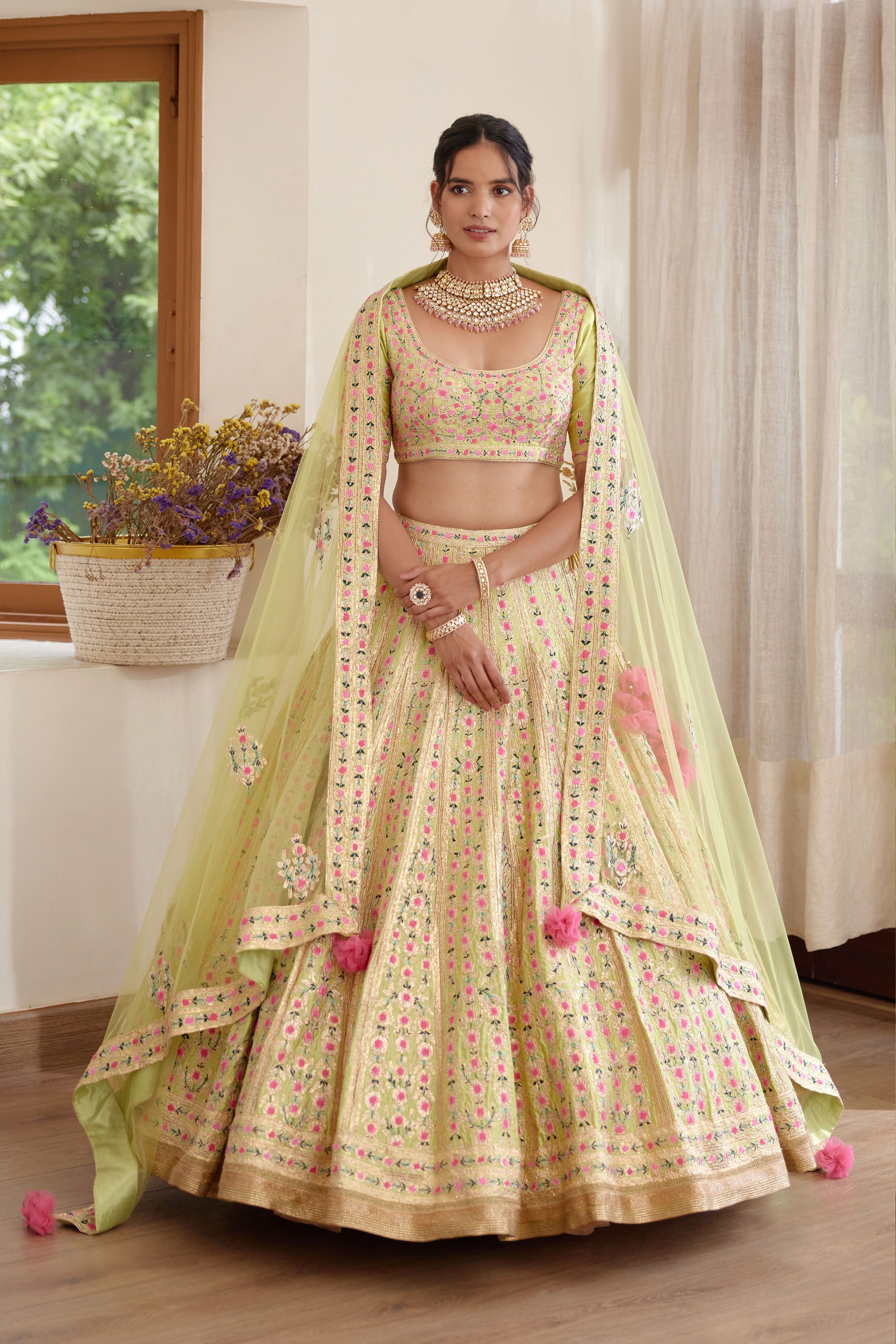 Light Green Lehenga Set