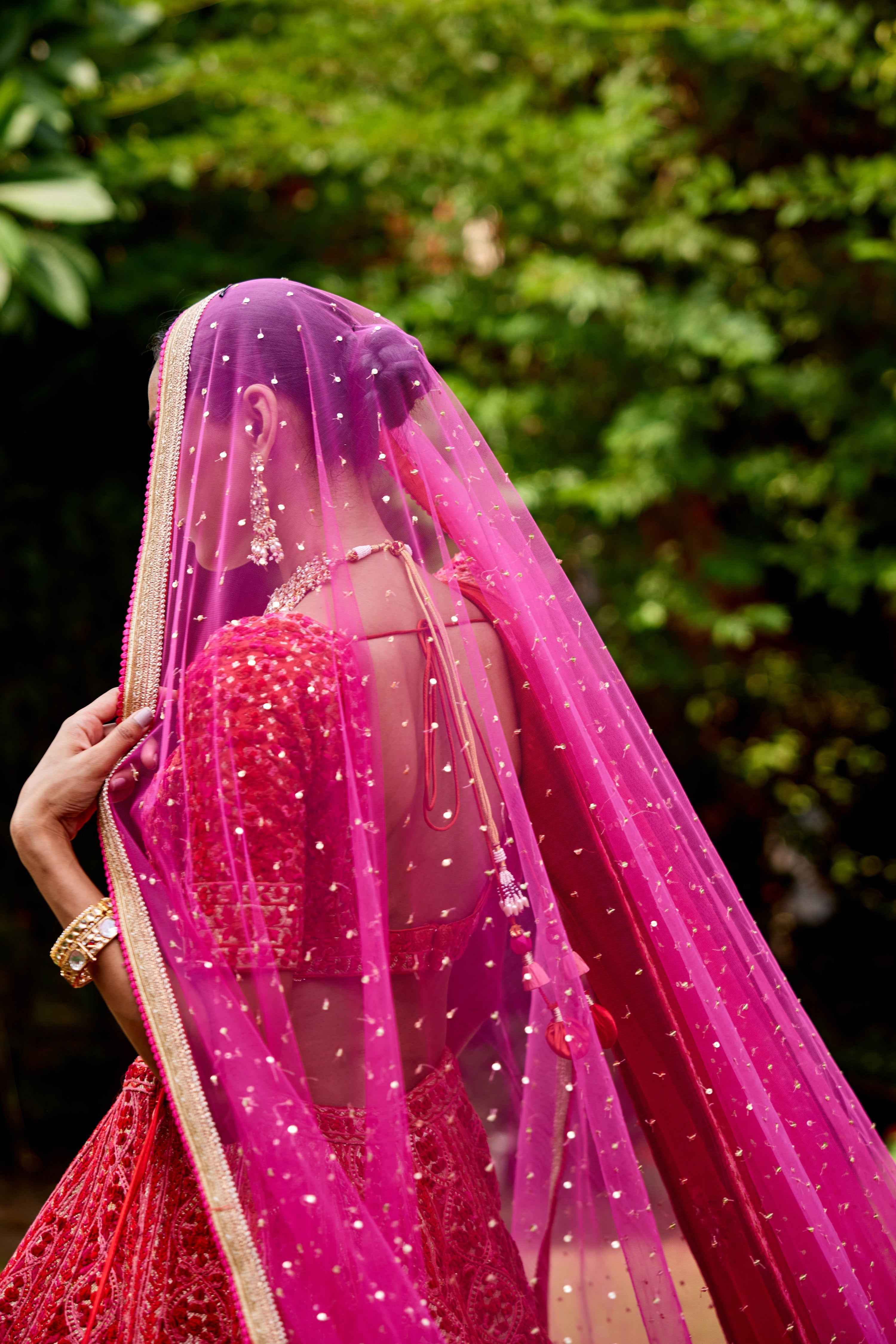 Red-Maroon Lehenga Set