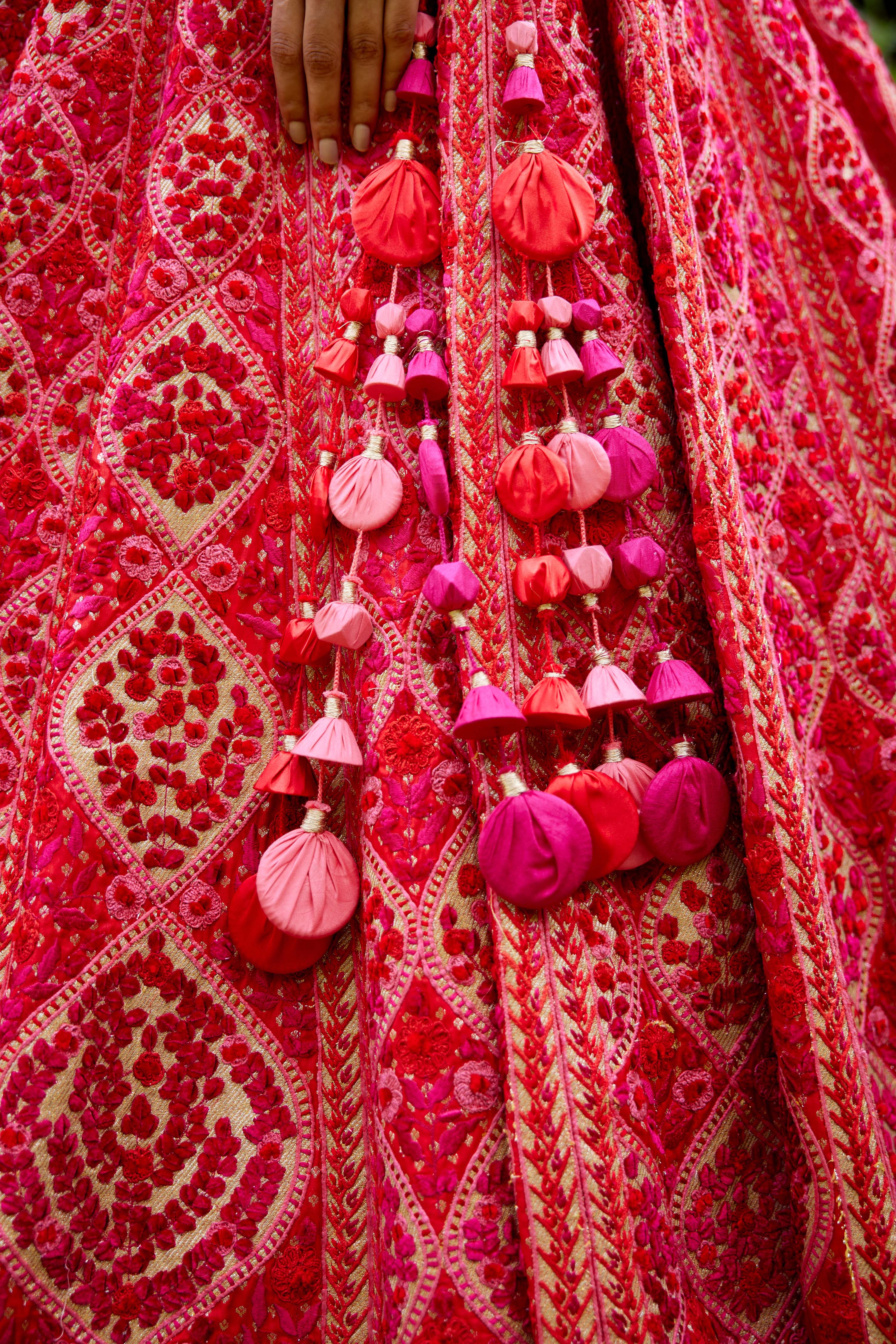 Red-Maroon Lehenga Set