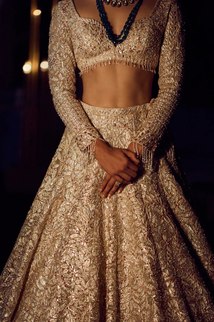 Rose Gold Trail Lehenga Set