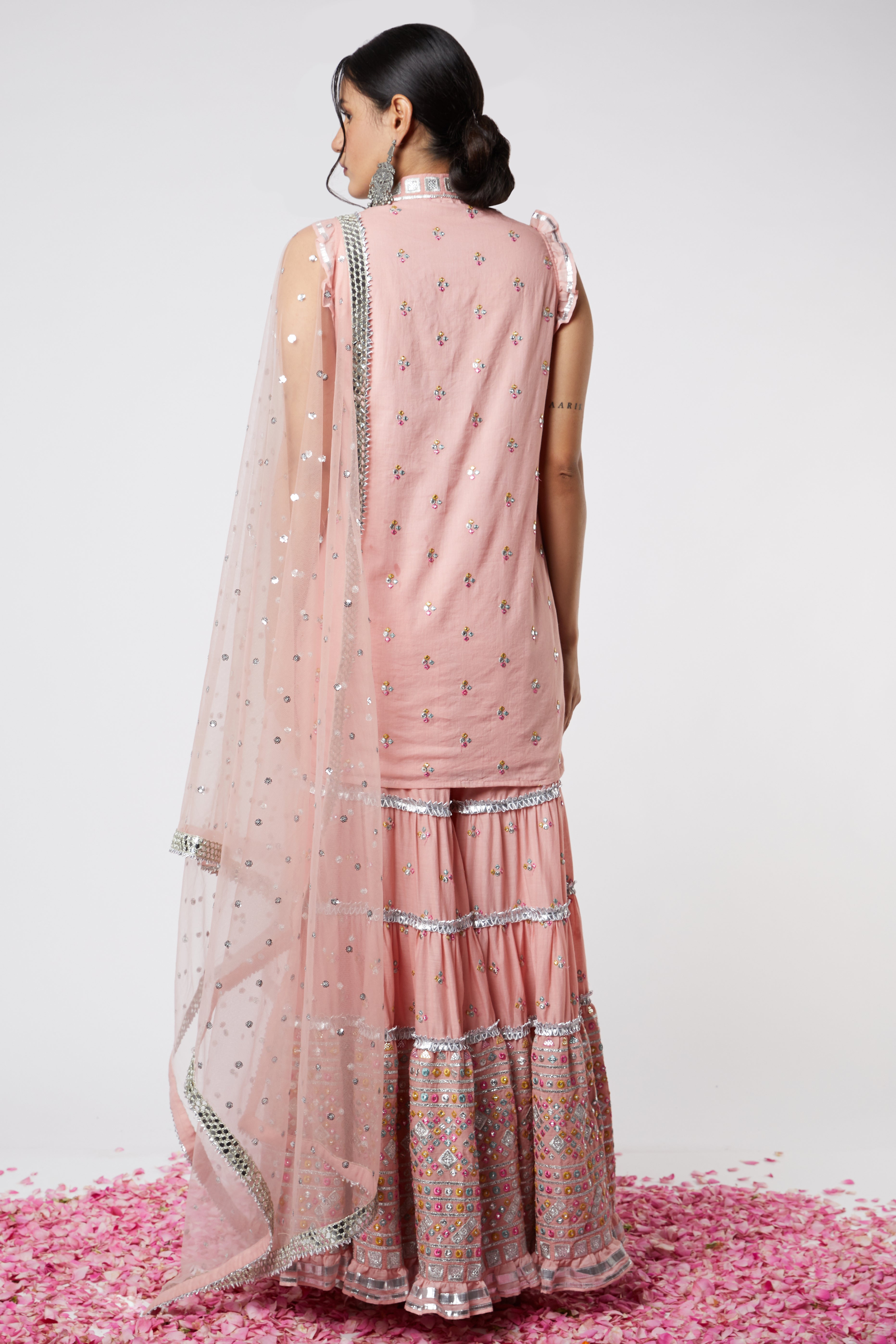 Noor Sleeveless Sharara Set