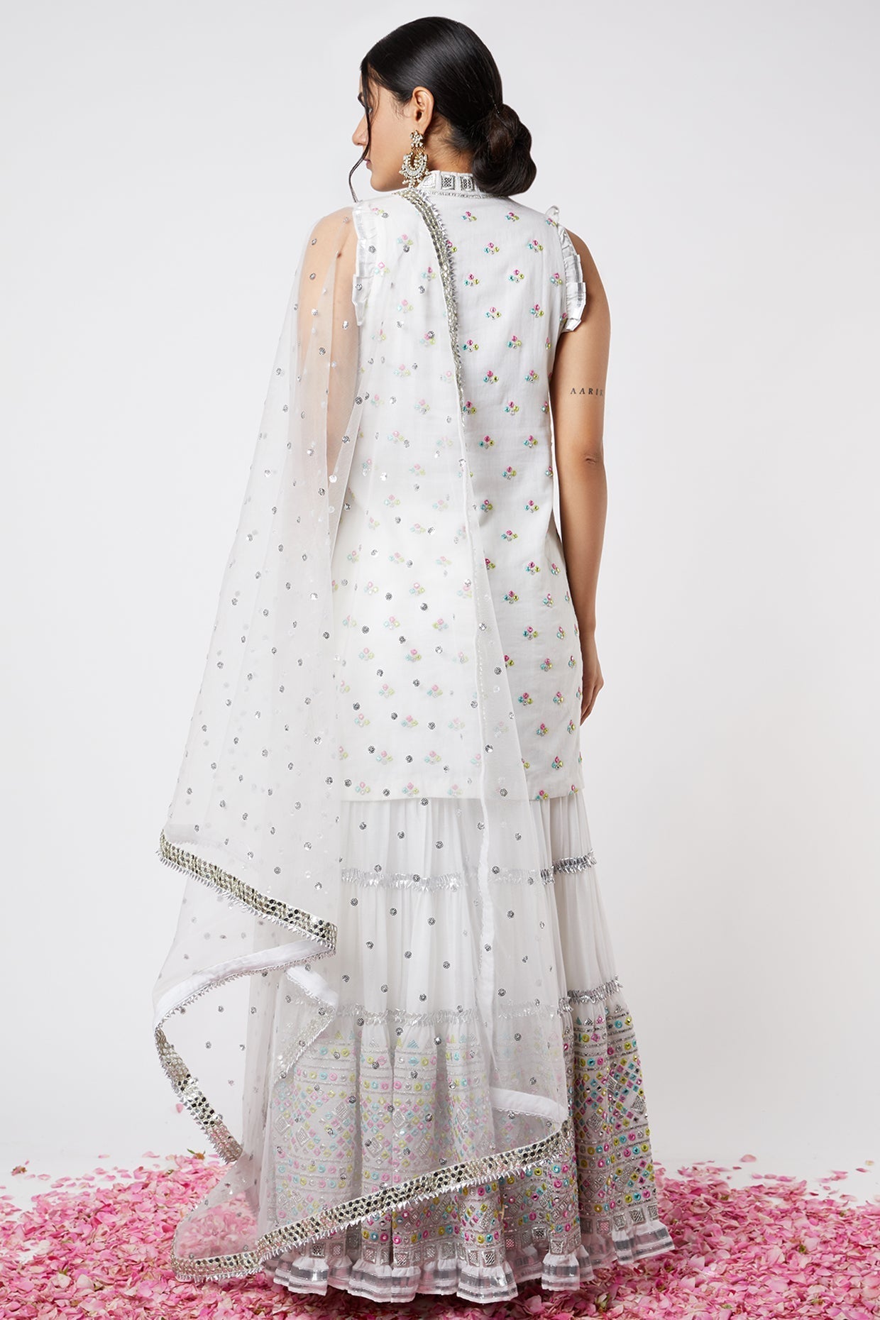 Noor Sleeveless Sharara Set