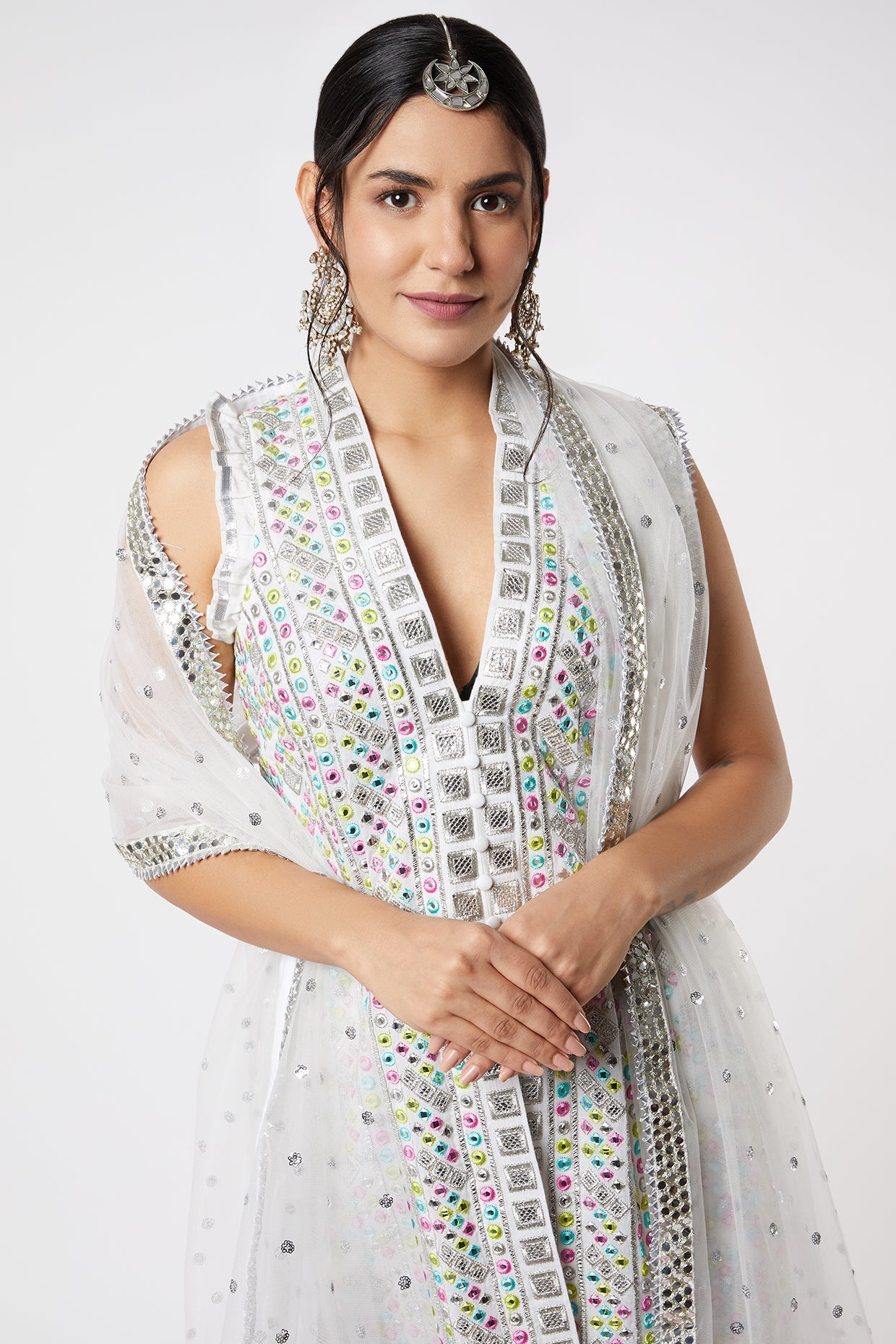 Noor Sleeveless Sharara Set