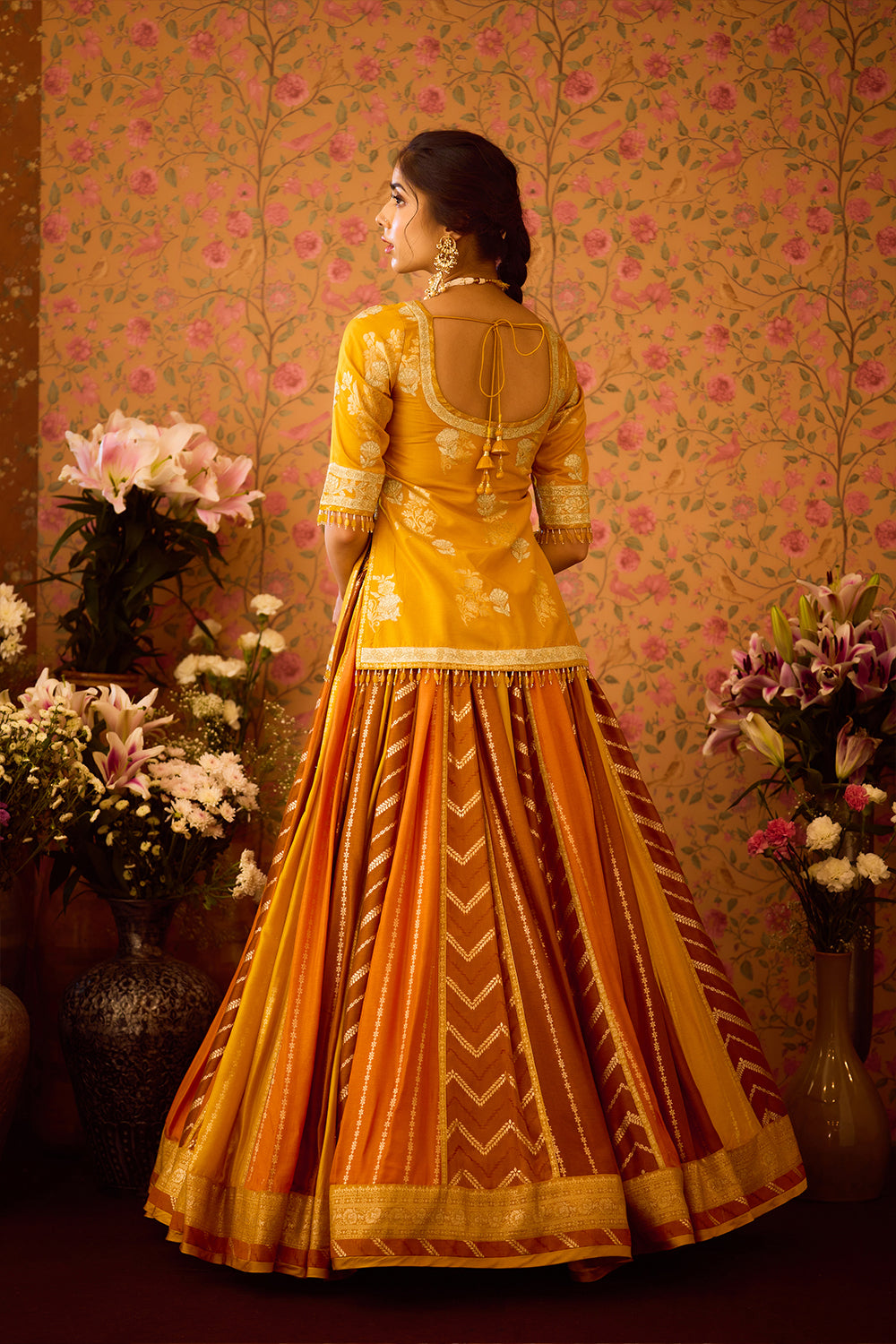 Yam Yellow Choli Lehenga Set