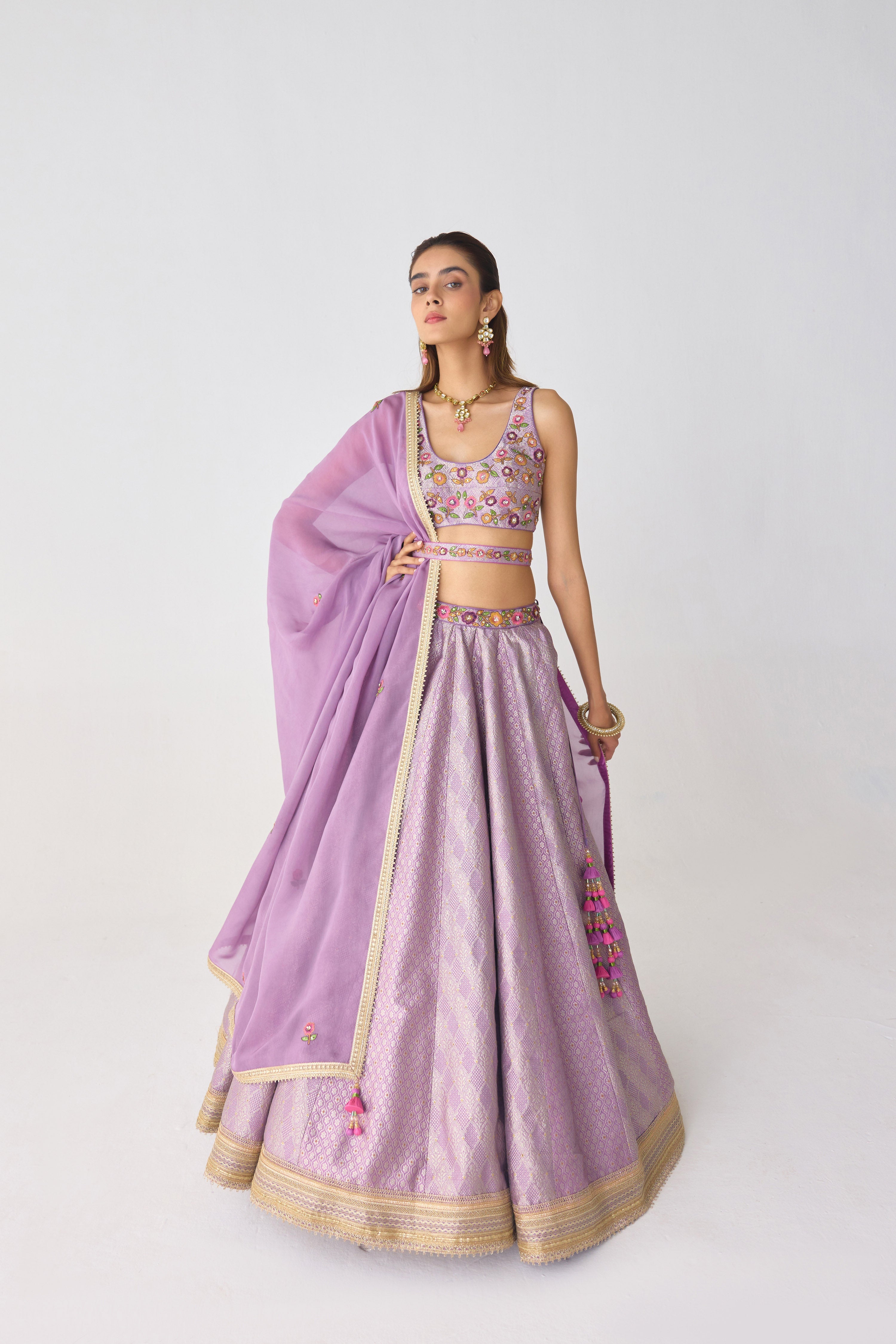 Valerian Lavender Lehenga Set