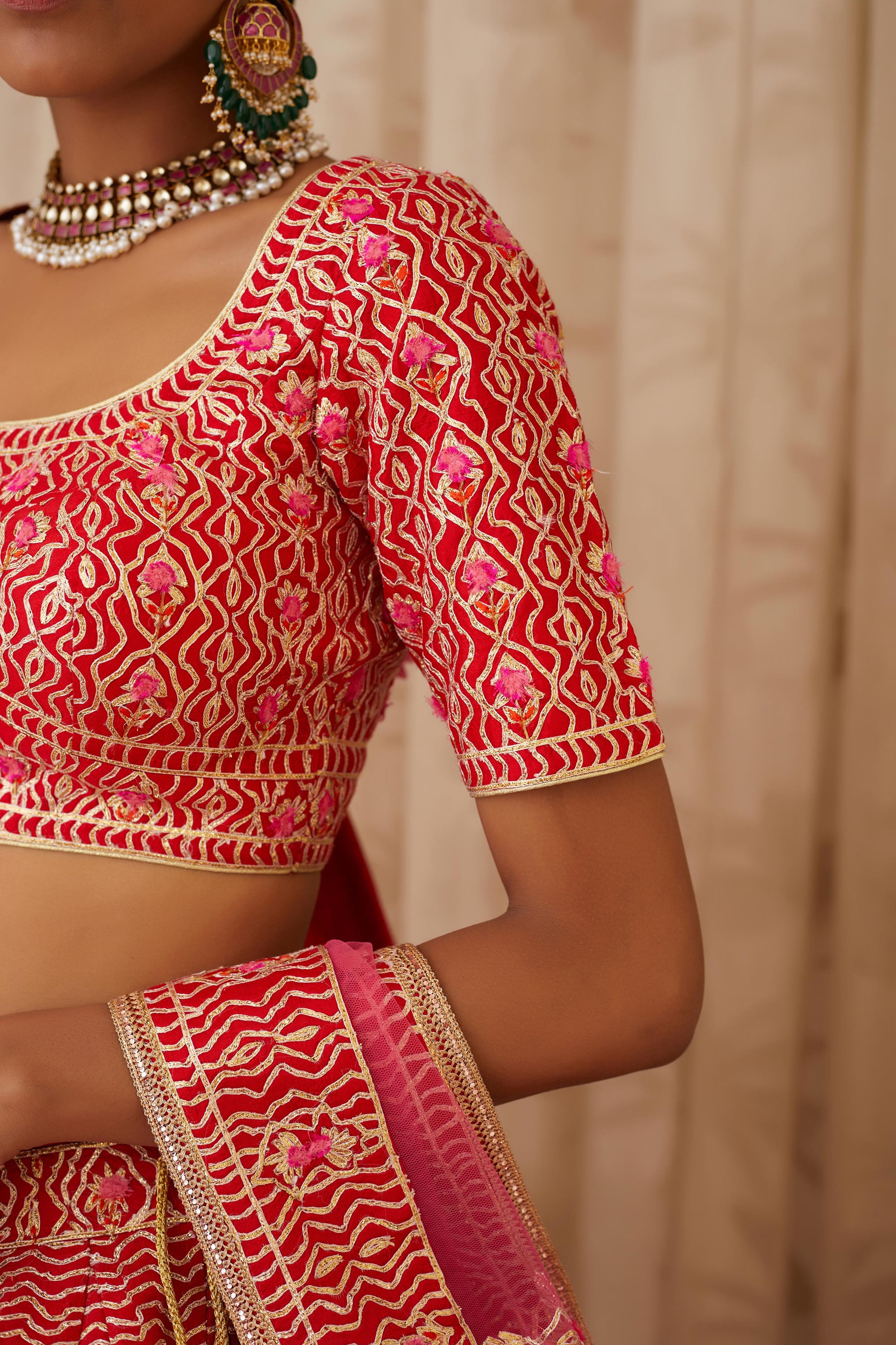 Red Lehenga Set