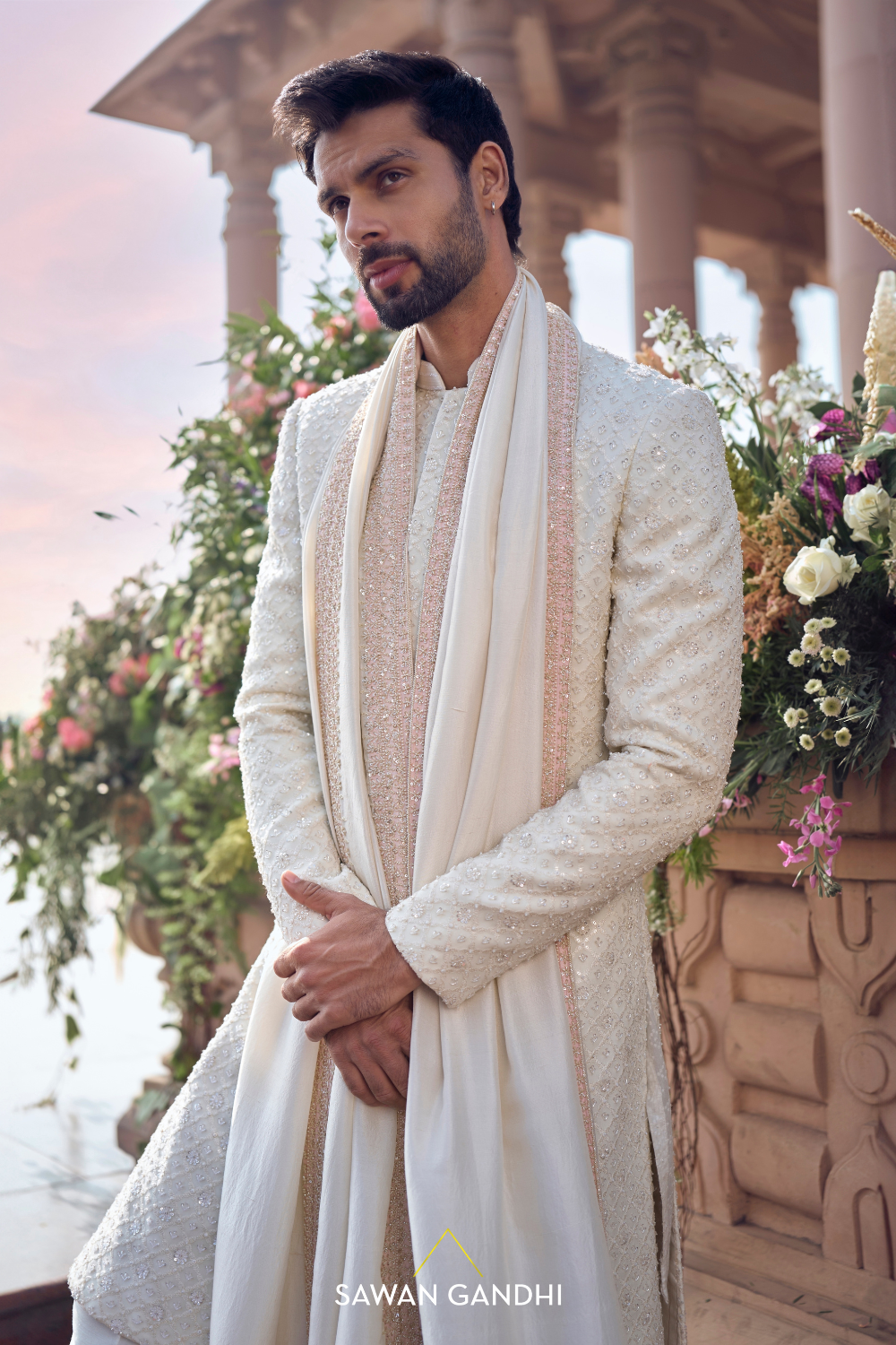 THREADWORK JAAL SHERWANI