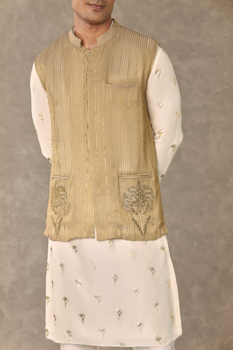 Ivory Wine Garden Kurta