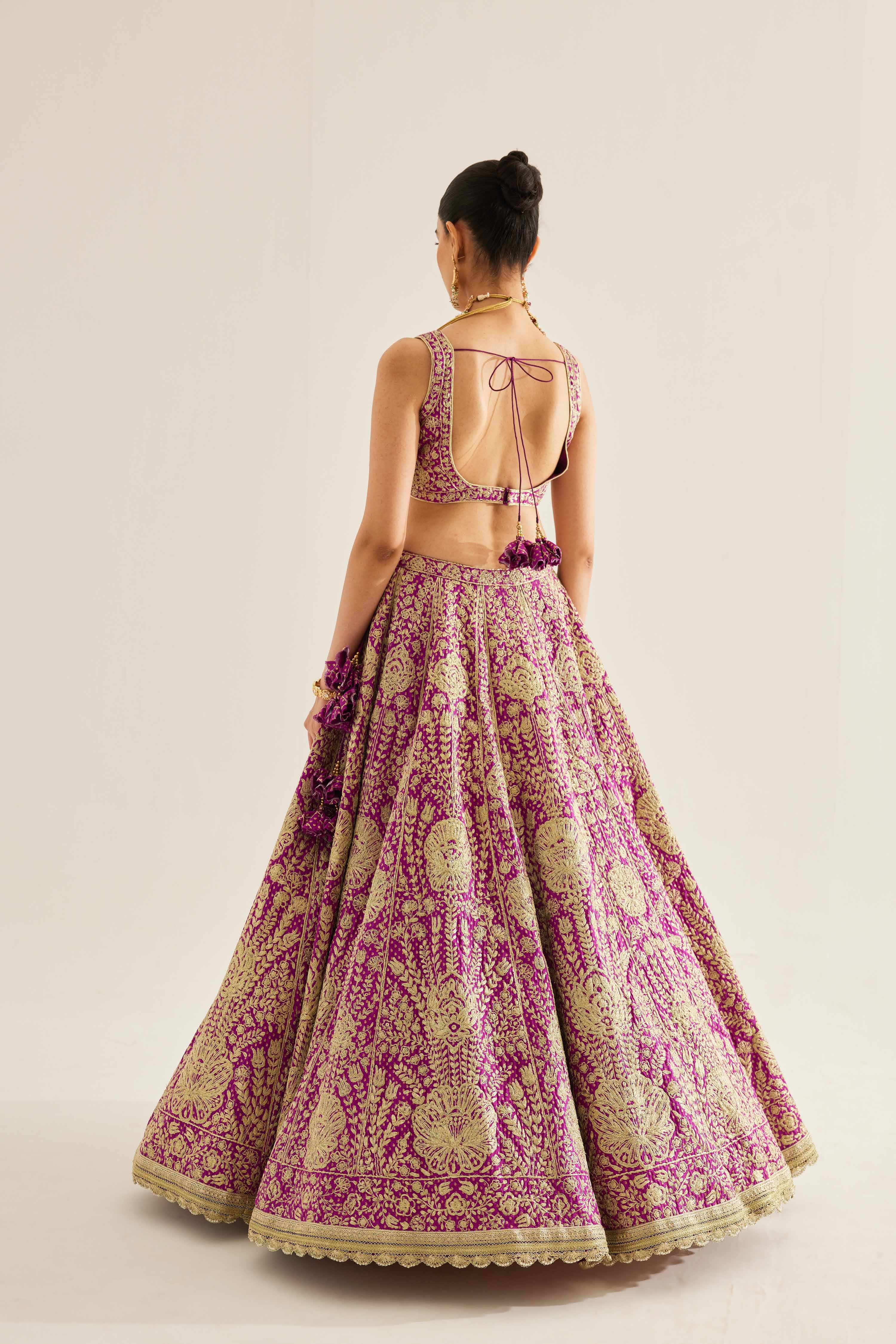 Grape Wine Lehenga Set